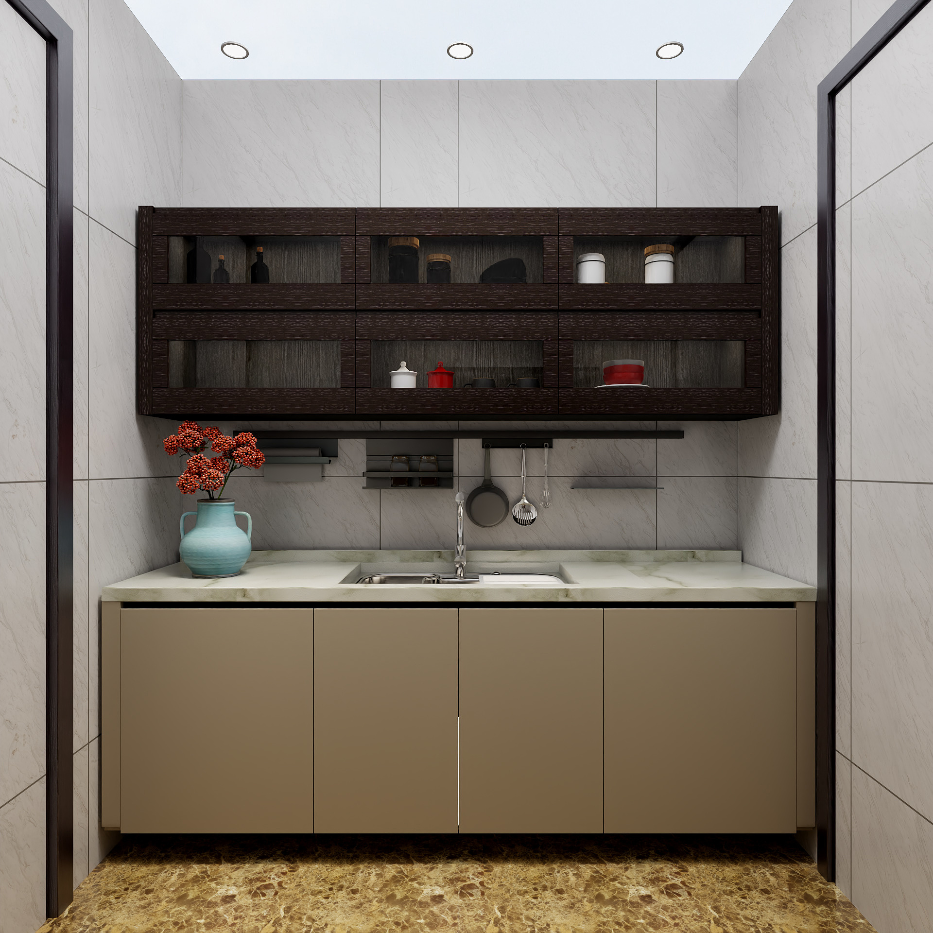 吴爽-233m²新中式风格设计装修效果图