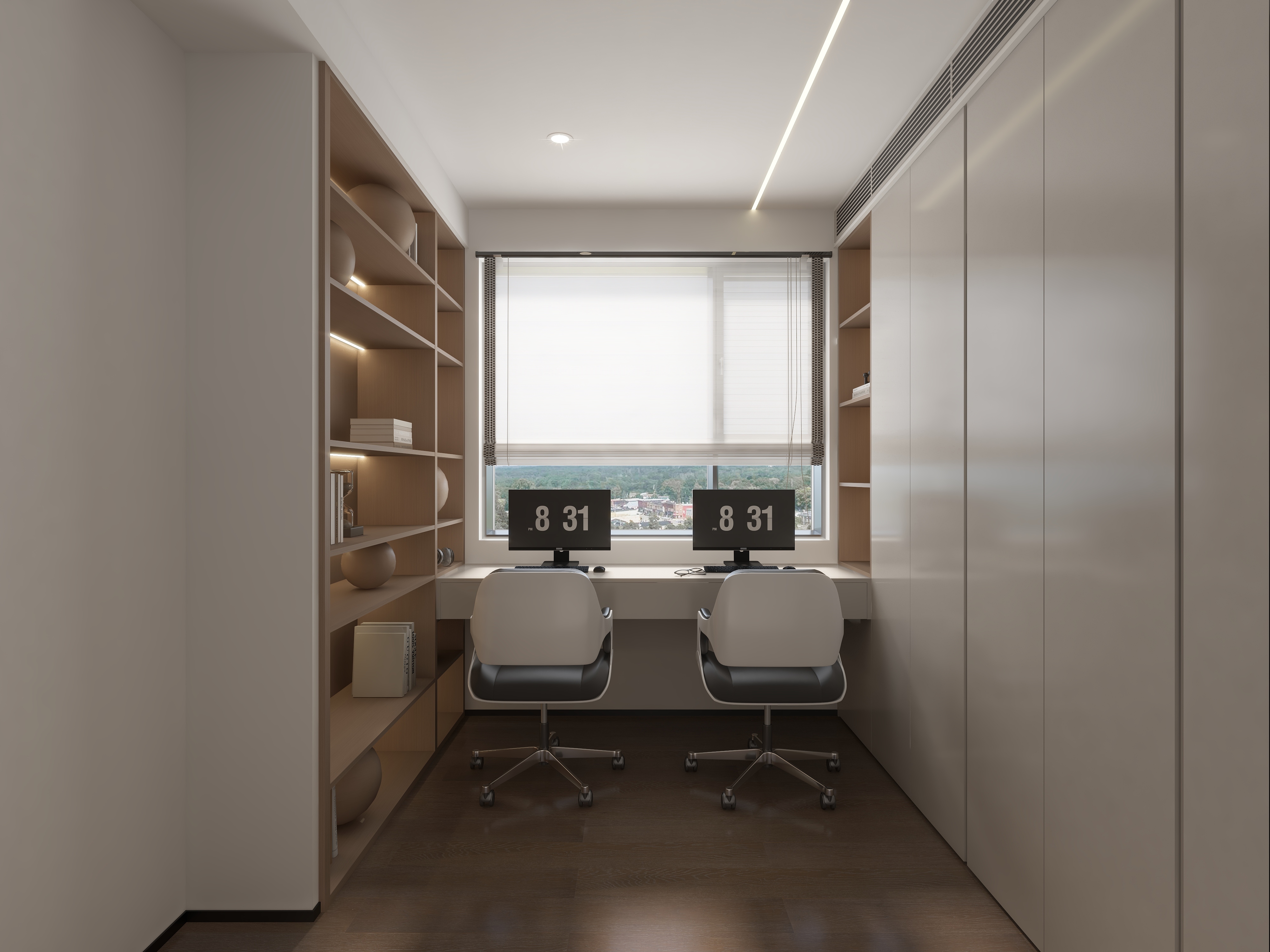 孙有权-『伯仲之间』136平丨现代简约三居装修效果图