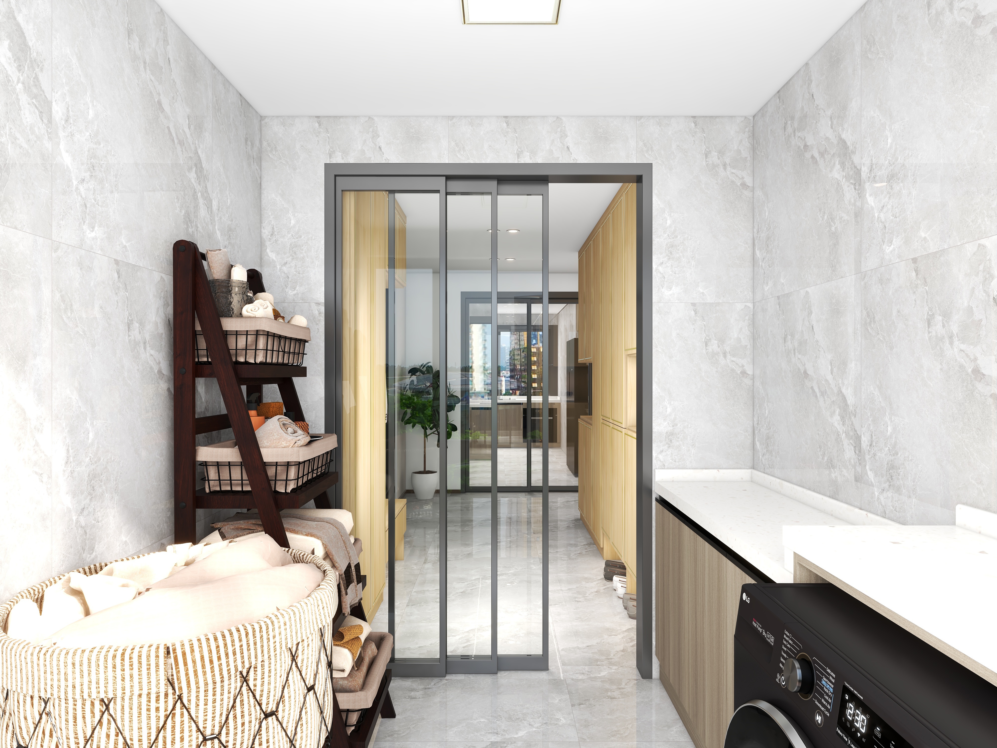 设计师石宏月-200平4室2厅2卫1厨混搭风装修效果图