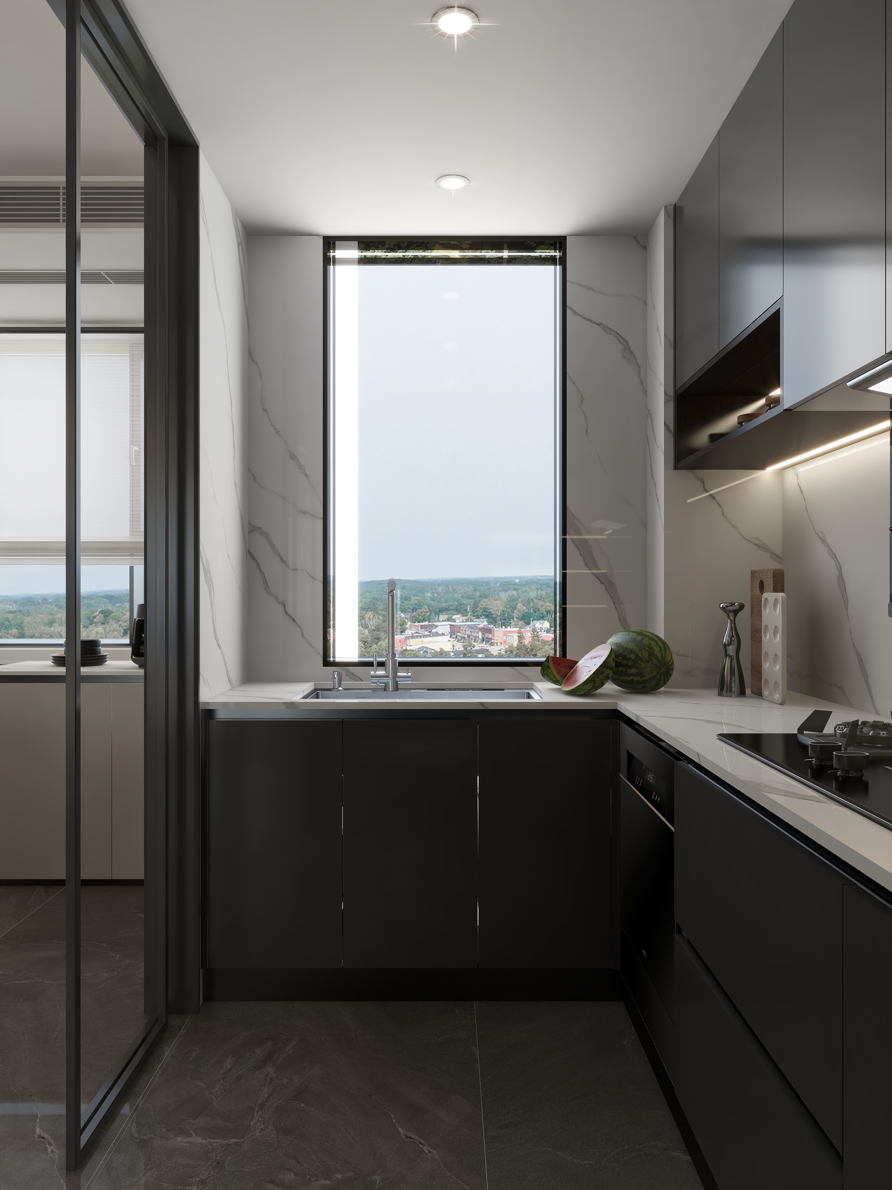 孙有权-『伯仲之间』136平丨现代简约三居装修效果图