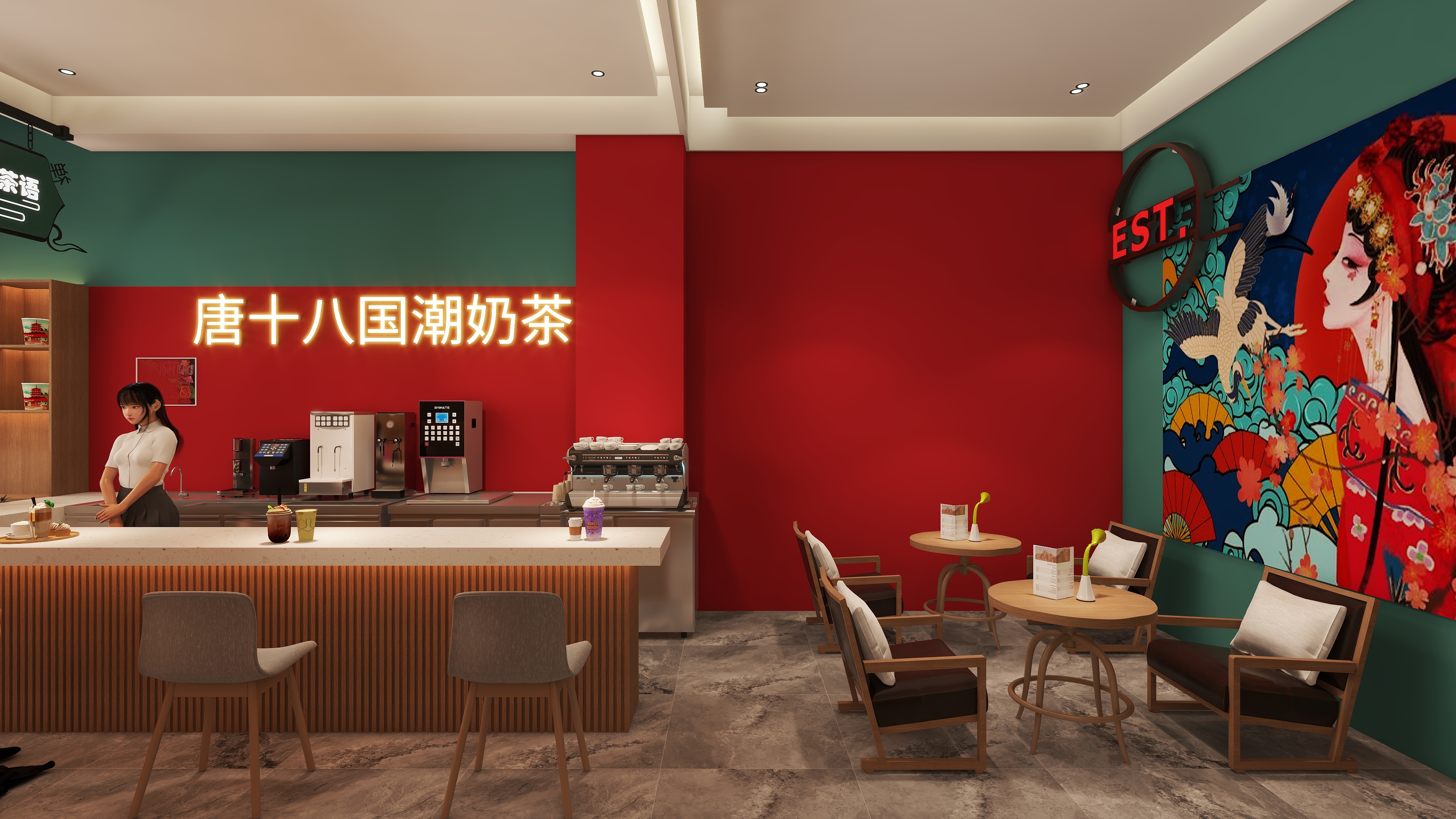 张jXnI-唐十八时尚中医馆-装修设计方案