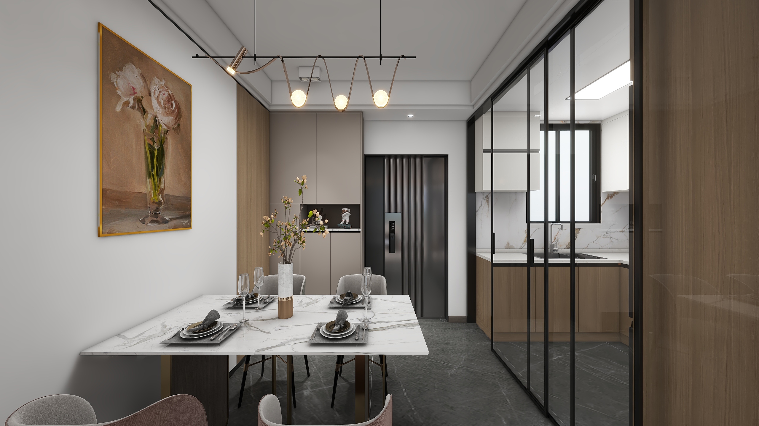 XINGGUANG-春风南岸94㎡3室装修效果图