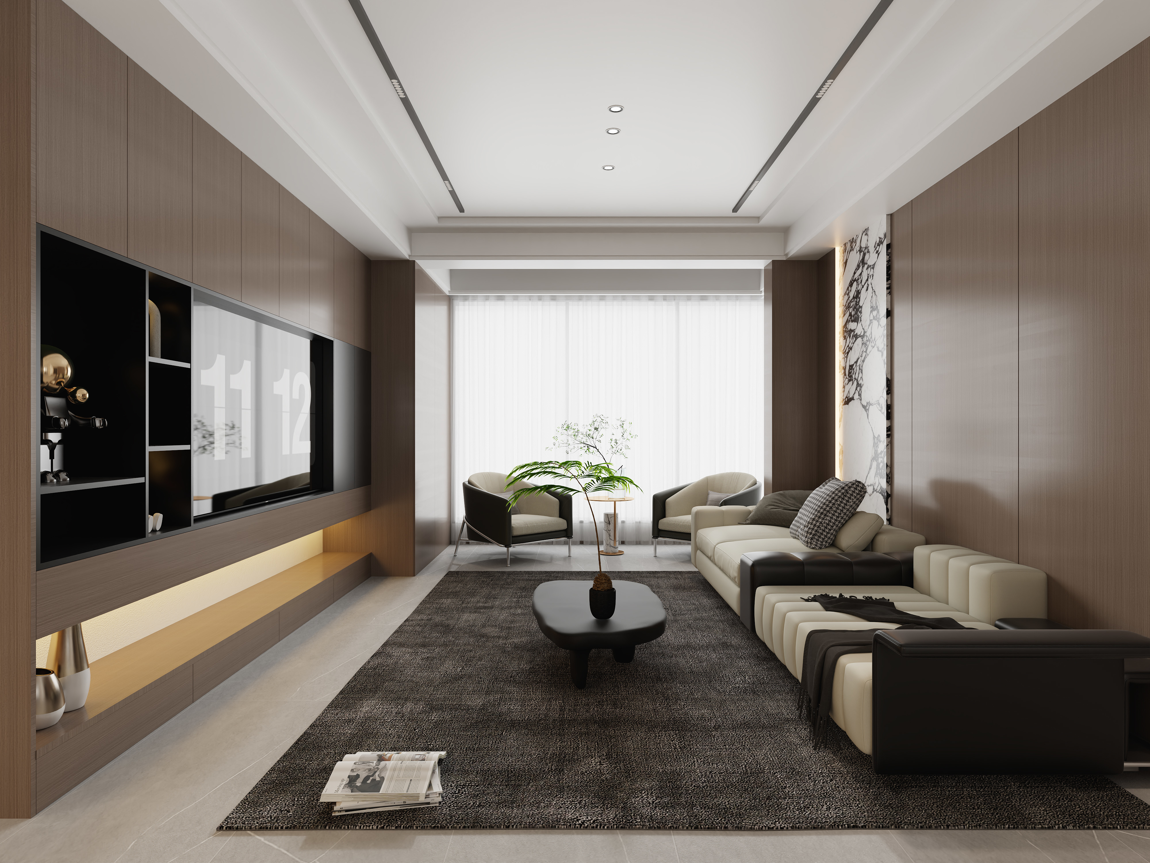 不ai画图-116㎡3室装修效果图