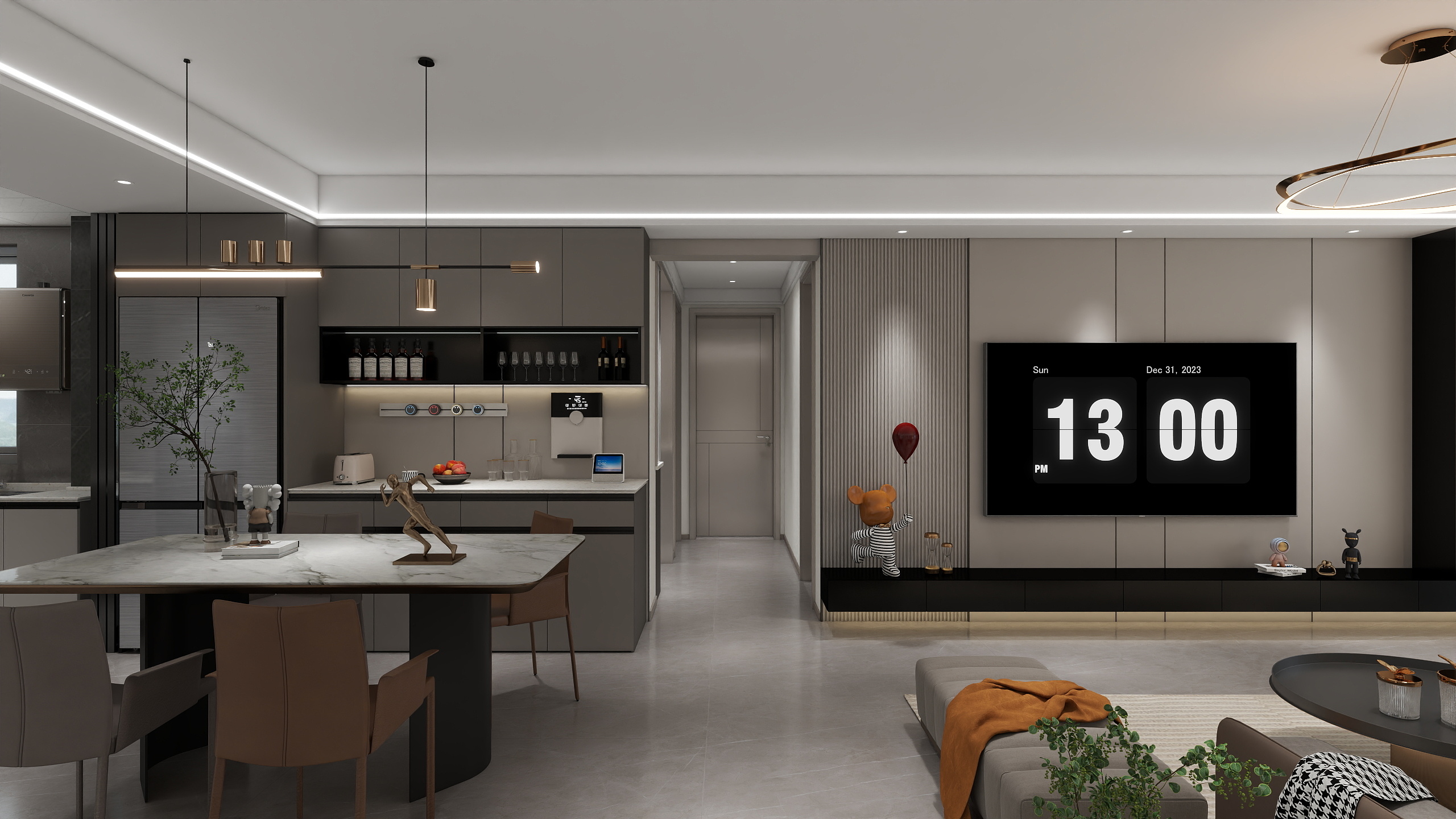 周游周游-御湖蓝湾现代简约124㎡3室-装修设计方案