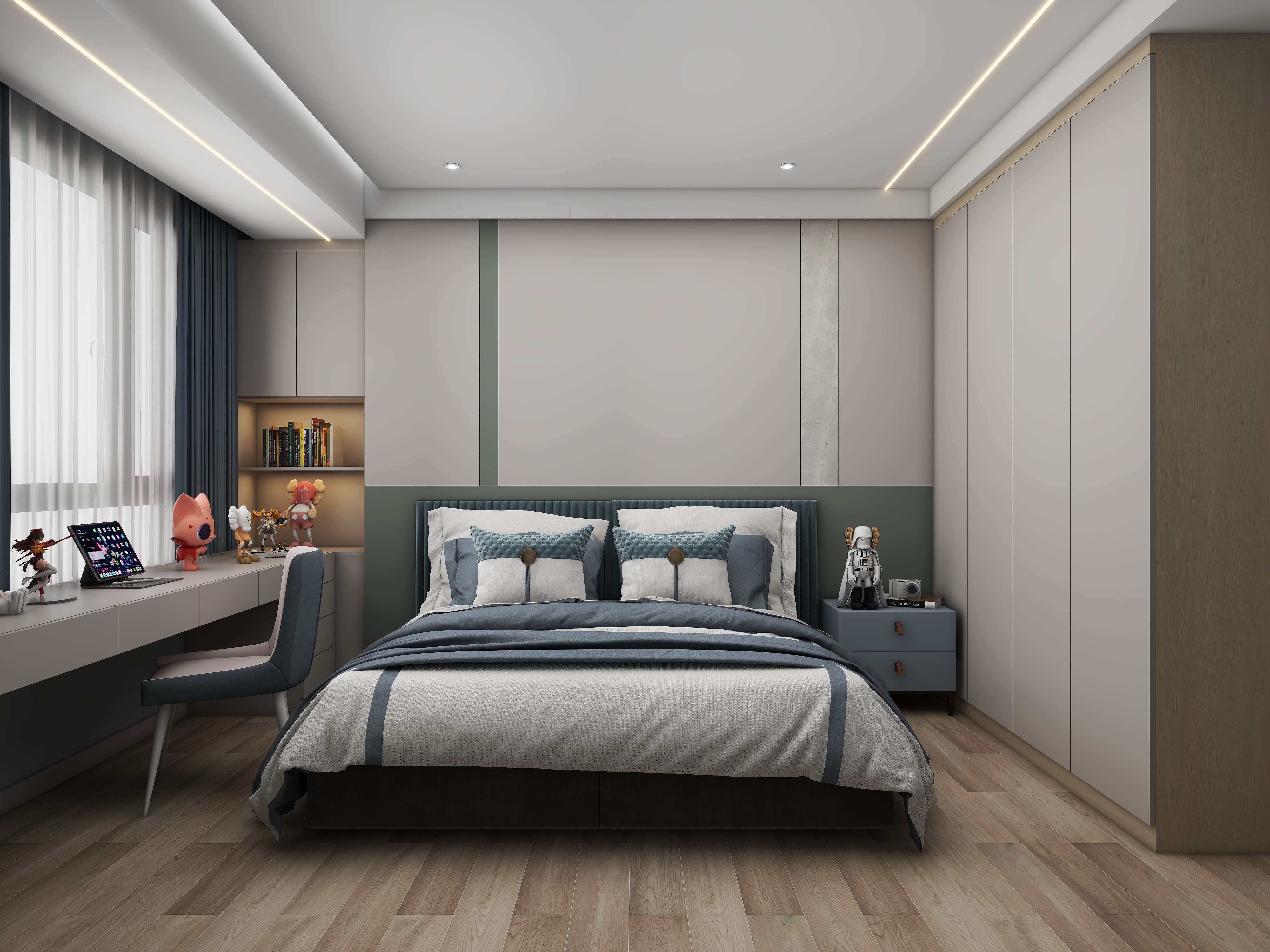 壹诺设计工作室-现代简约装修效果图