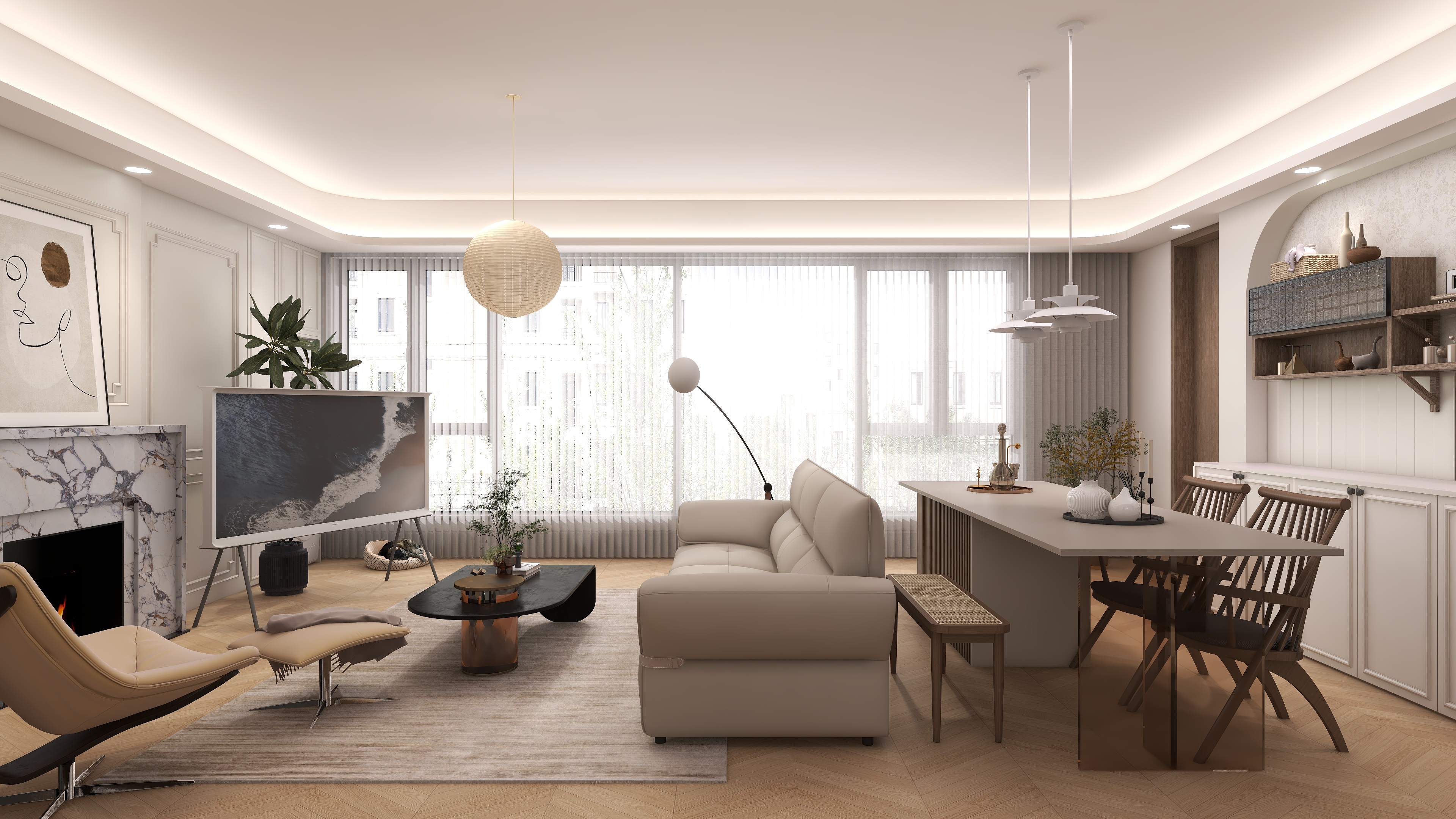 西舞全屋定制-龙湖天奕127㎡3室-装修设计方案