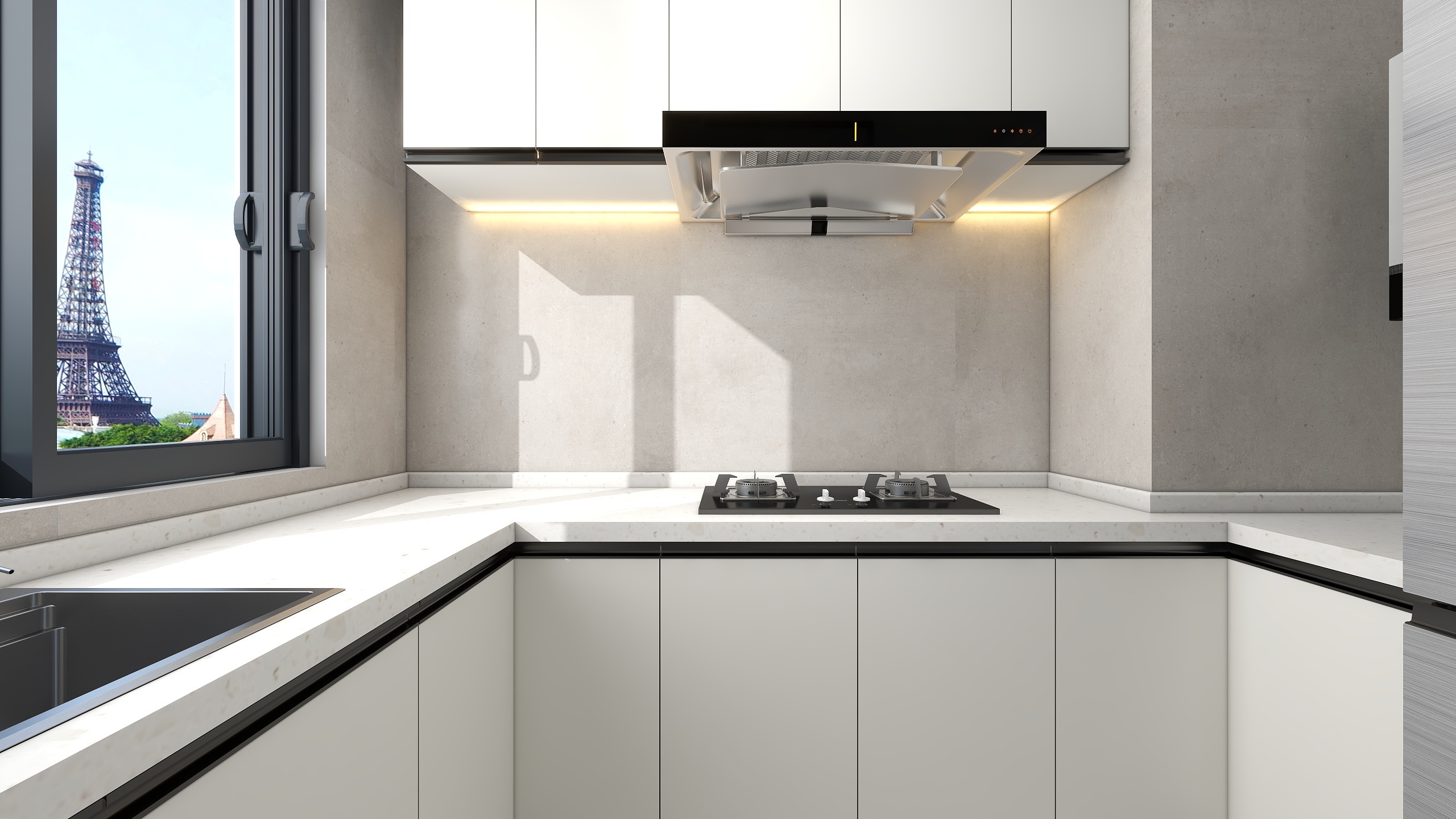 小馬i-现代简约3室130㎡装修效果图