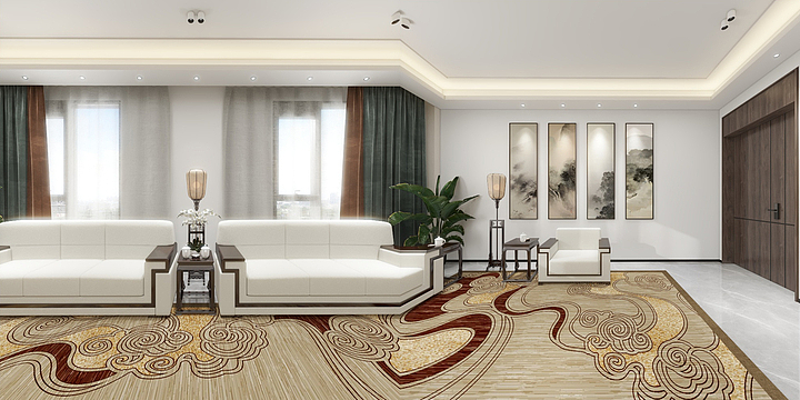 逸阳装饰设计-来满仓 办公楼-办公室＋接待室-装修设计方案