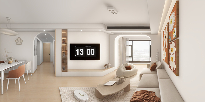 丶GyaZen-玖台花苑98平720全景-装修设计方案