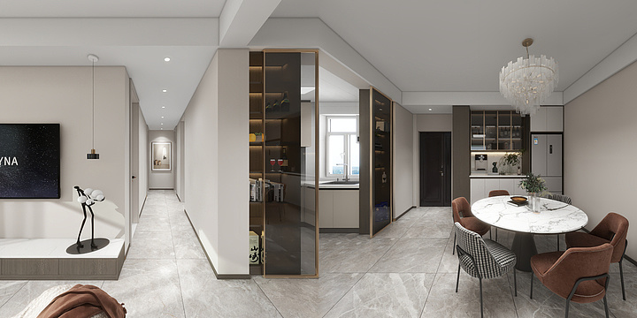 原筑空间设计工作室-世纪花园D3-4-1503室（王老师）.倒模型图-装修设计方案