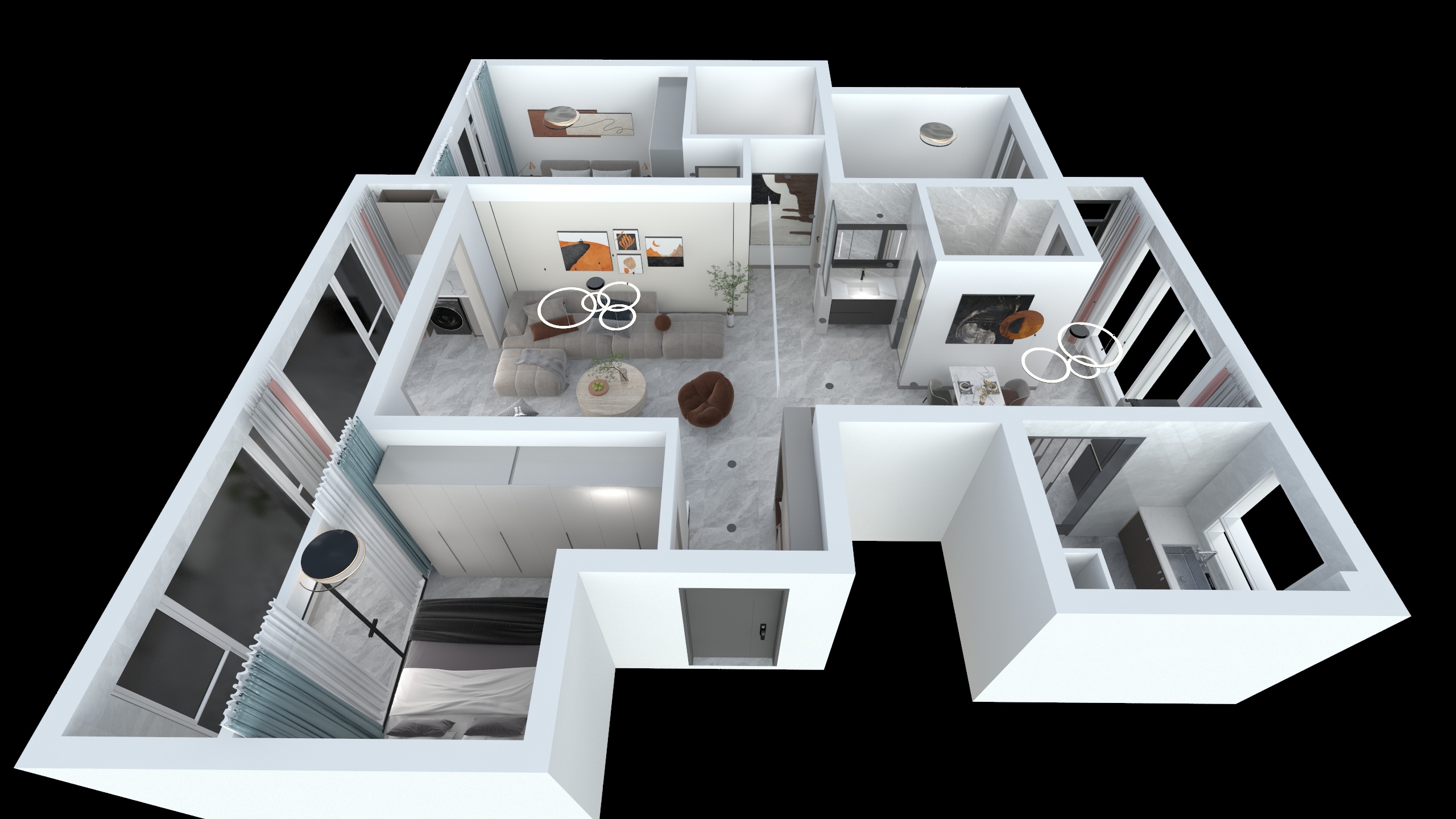 莱州卓创装饰-领秀城1-1-502-装修设计方案