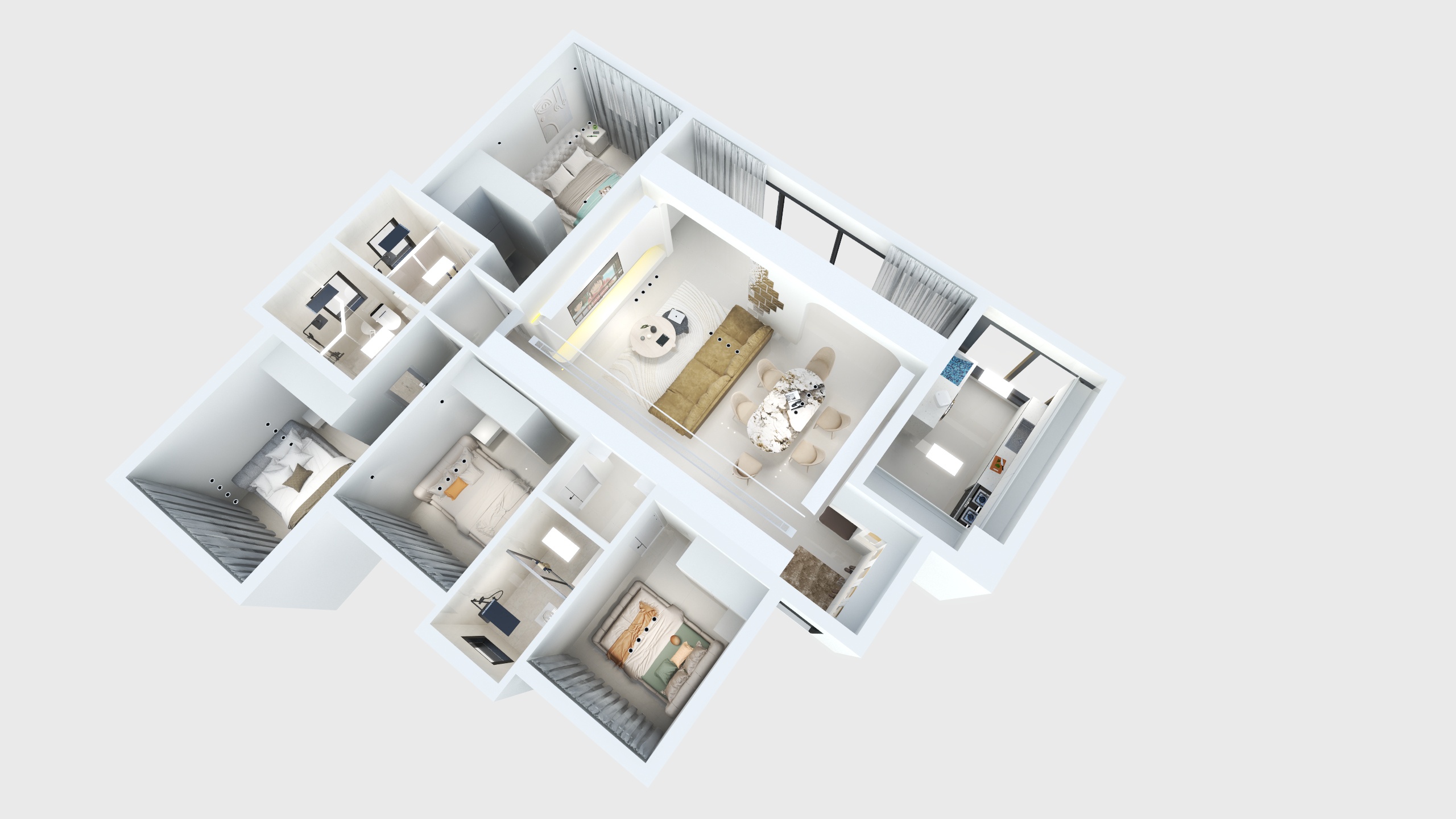 岳池恒纳装饰-龙鑫.雍合湾-装修设计方案