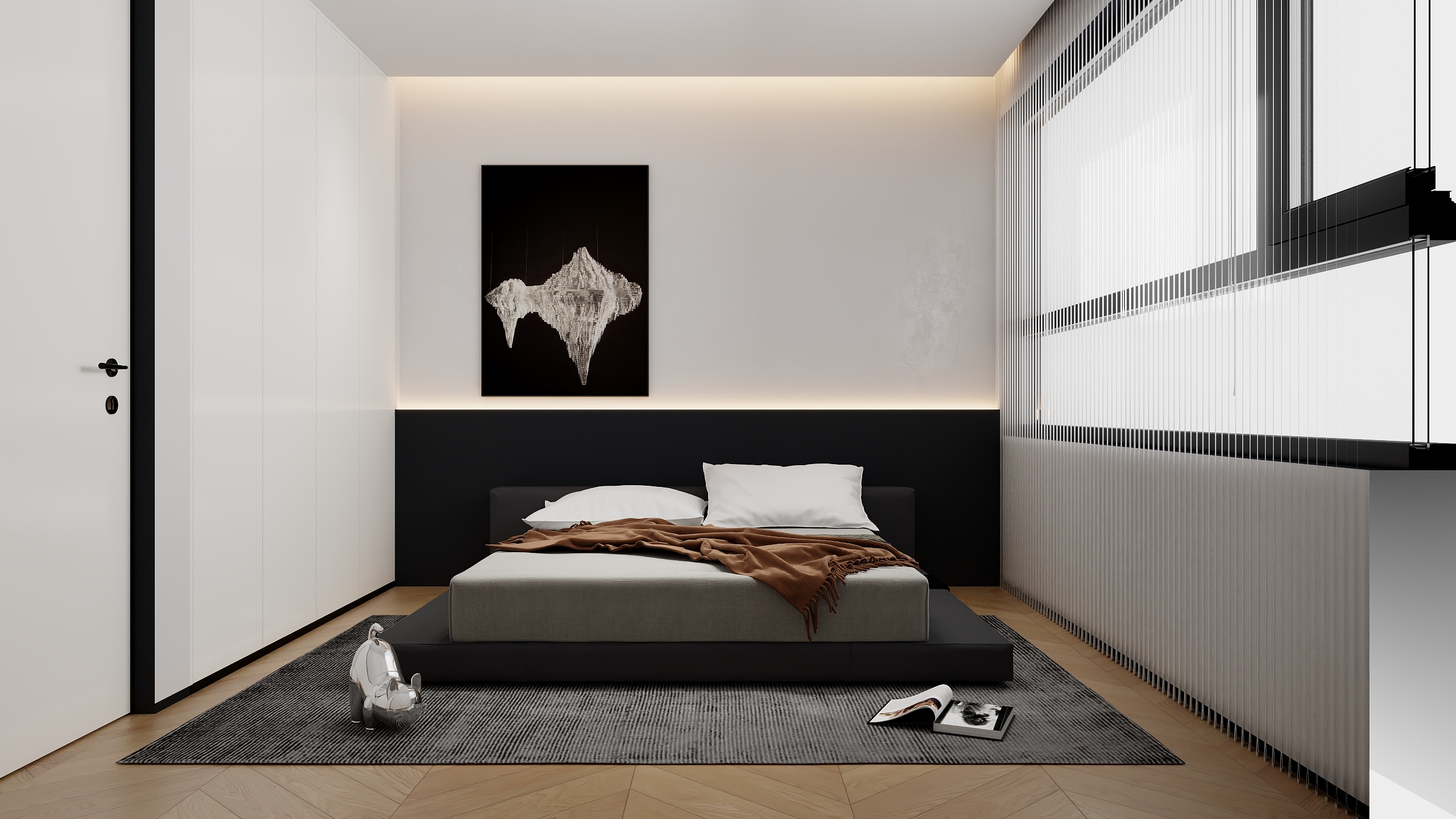 罗俊涛-黑白极简-装修设计方案