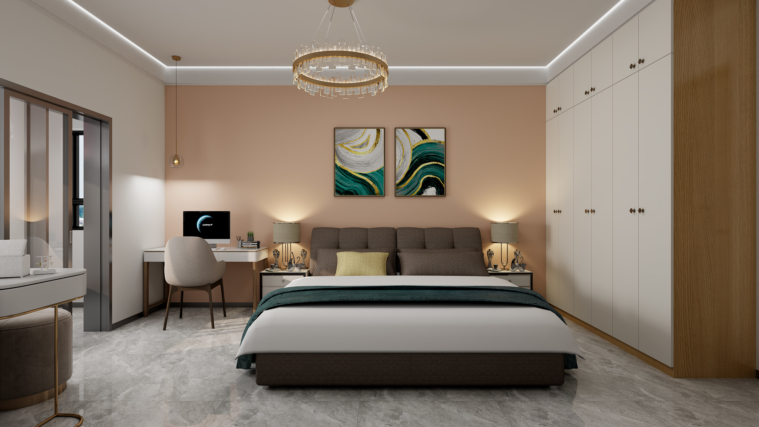 刘振-天资里58㎡2室-装修设计方案