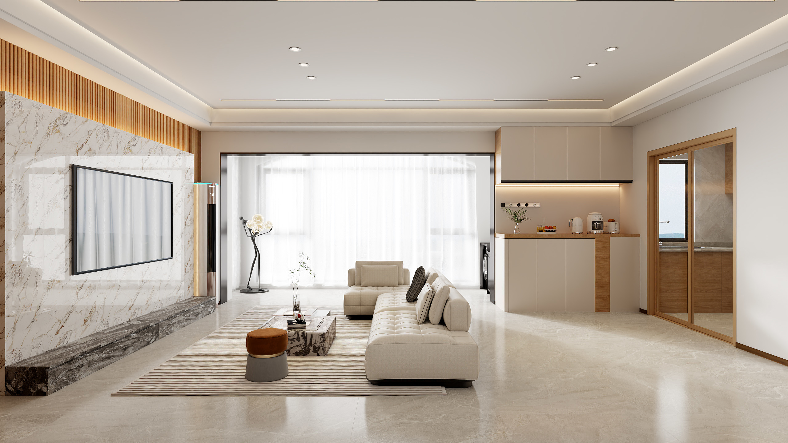 美神设计-jie-现代简约109㎡4室-装修设计方案