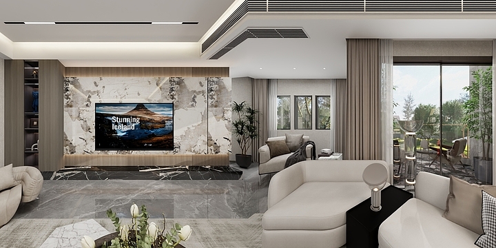 森蓝软装设计-羌多娜雅苑-杜姐雅居-装修设计方案