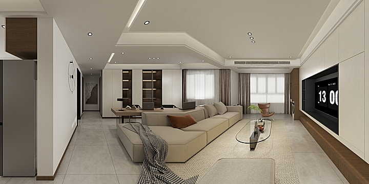 一泽l15152029434-九里南区开放式书房-装修设计方案