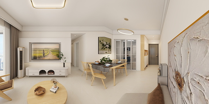 弓长.Luyao-花园城B1户型    王女士-装修设计方案