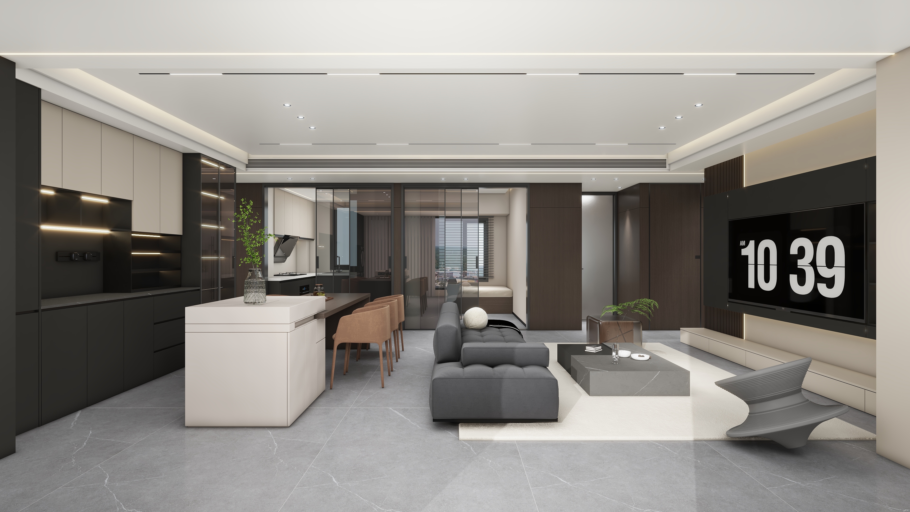 顾佳萤-大业风华现代简约139㎡4室-装修设计方案