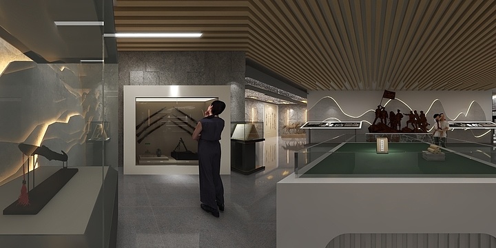 胡莹莹.-党建展厅-装修设计方案