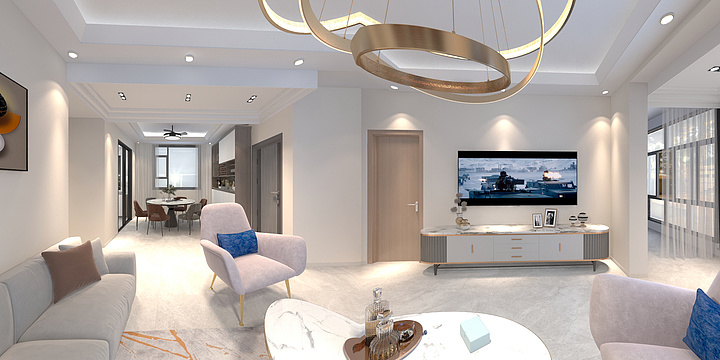 瑞金市科凡装饰-楿椿山2栋02户型-装修设计方案