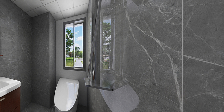 弘亿-舒心园7-24E-奶油风模型，漫游中式-装修设计方案