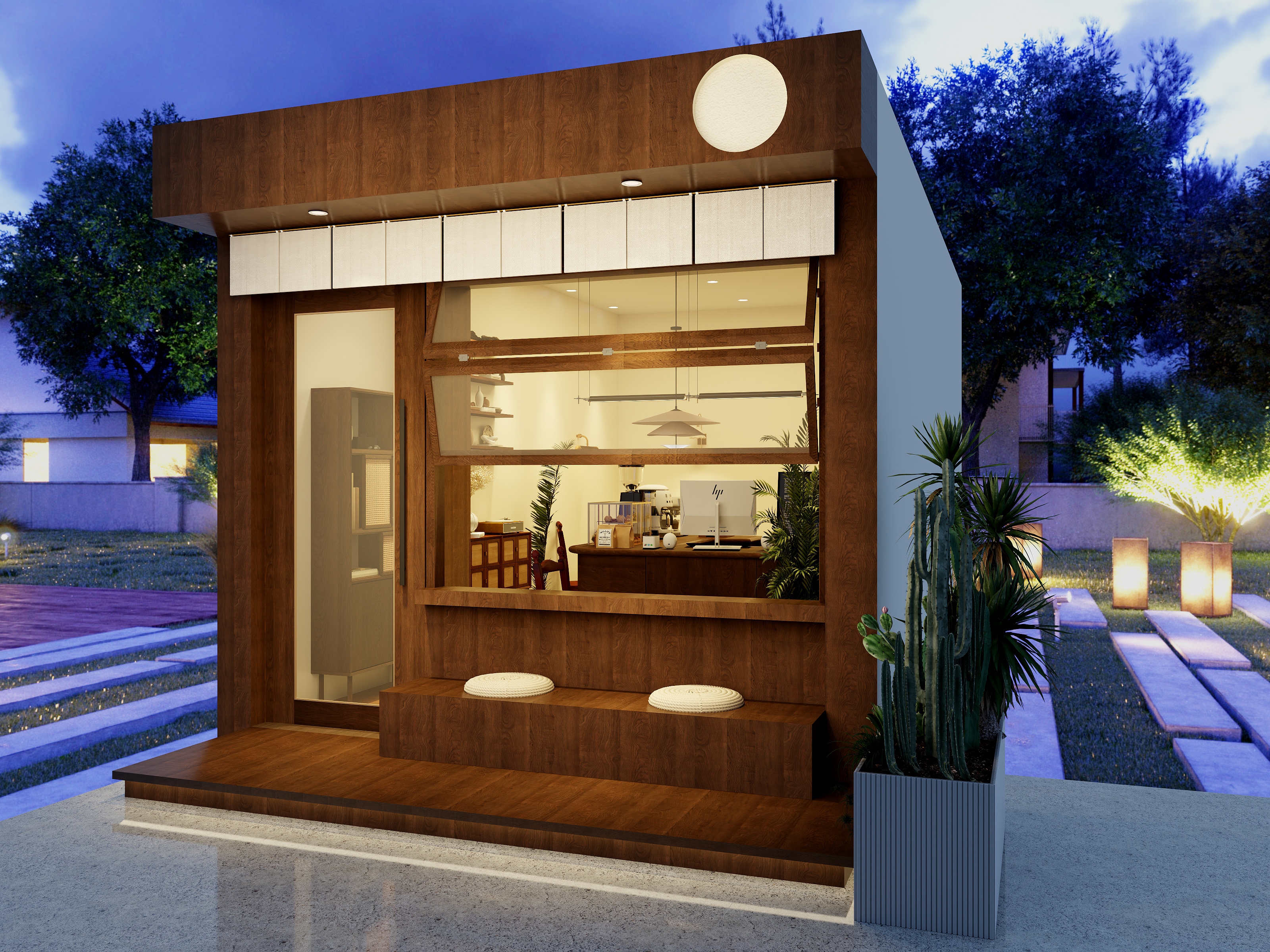 火山宝宝gAEO-日式咖啡店-装修设计方案