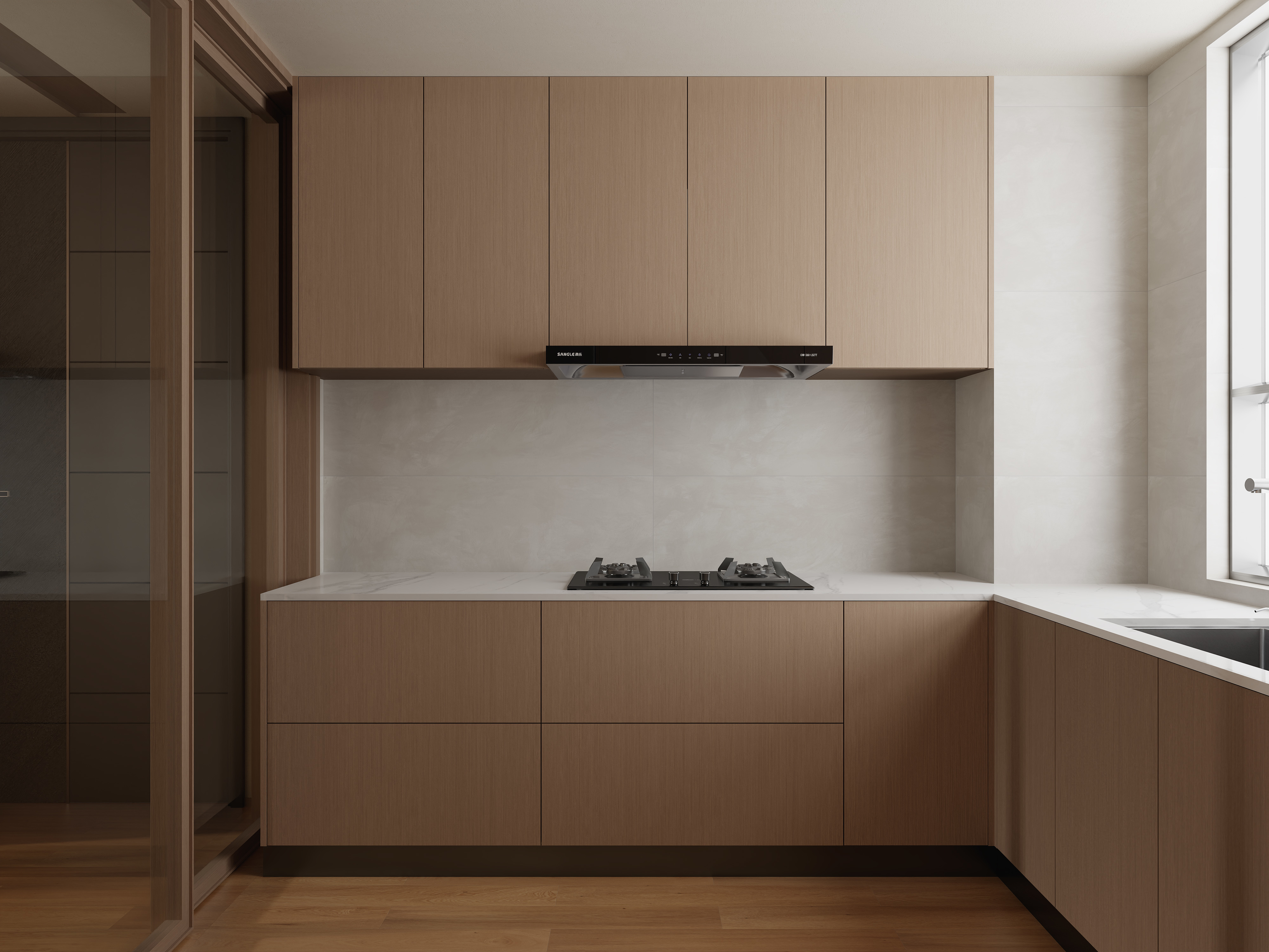 孙有权-『三十三天』116平丨原木风三居装修效果图