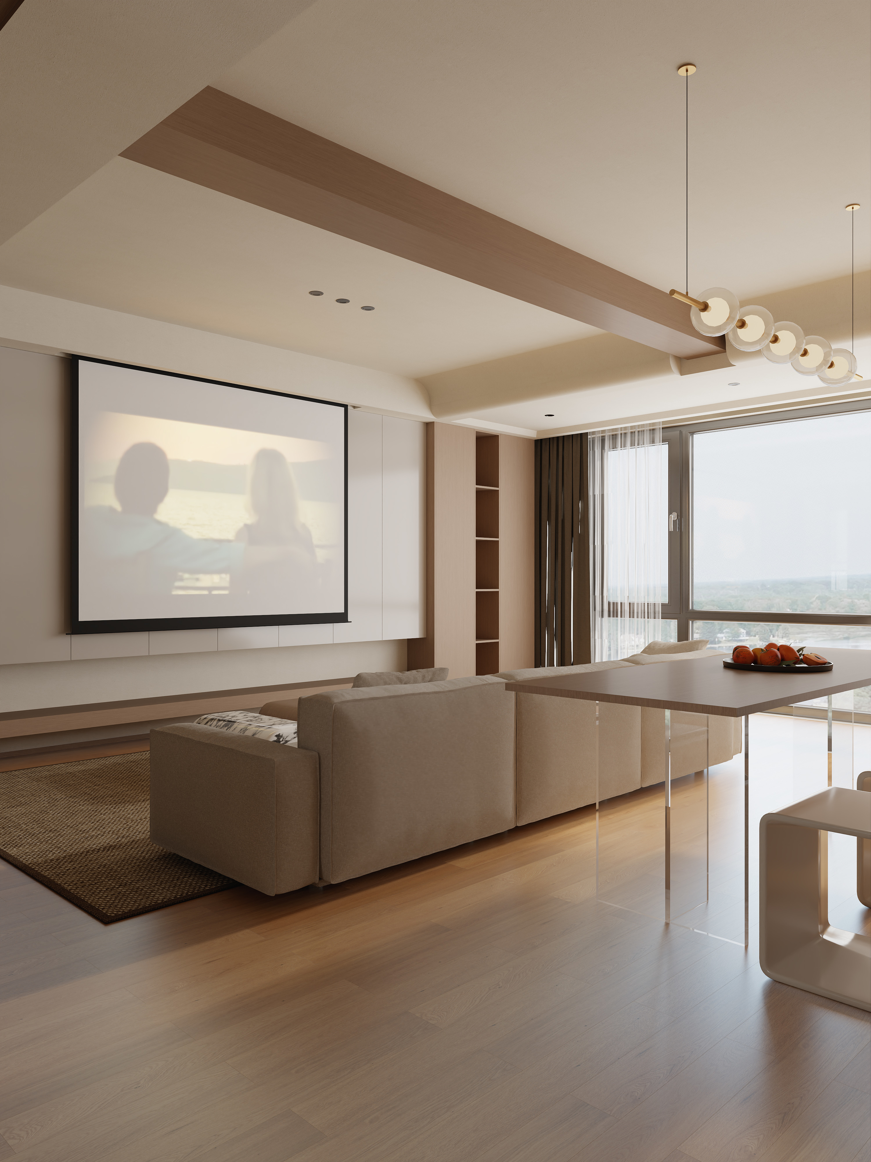 孙有权-『三十三天』116平丨原木风三居装修效果图