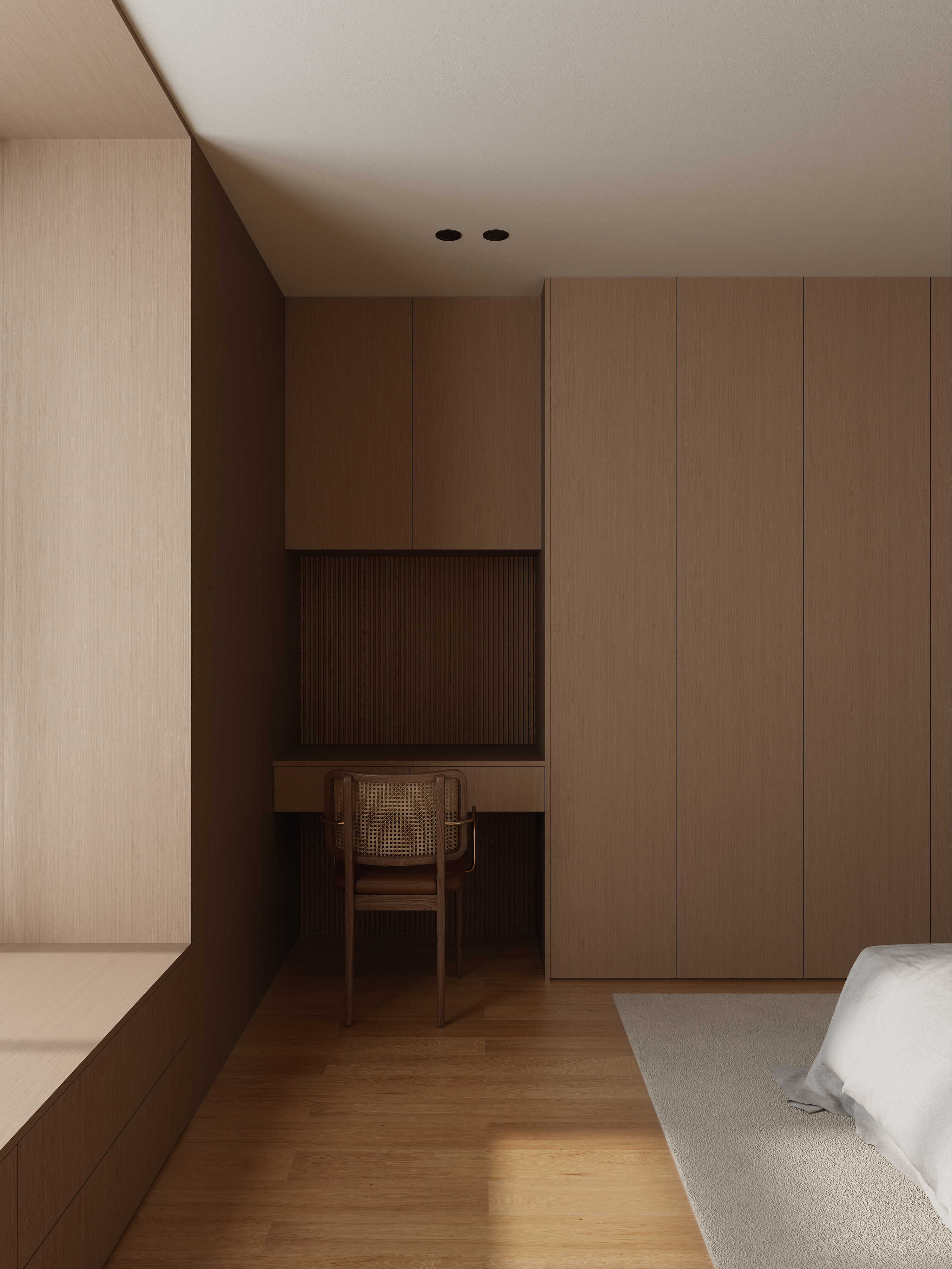 孙有权-『三十三天』116平丨原木风三居装修效果图