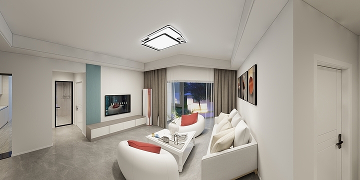 龙水龙源装饰-金龙苑7-7-4效果图-装修设计方案