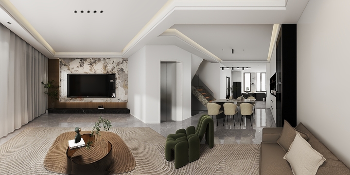 全案设计-陈强-皓月天墅45-105-装修设计方案