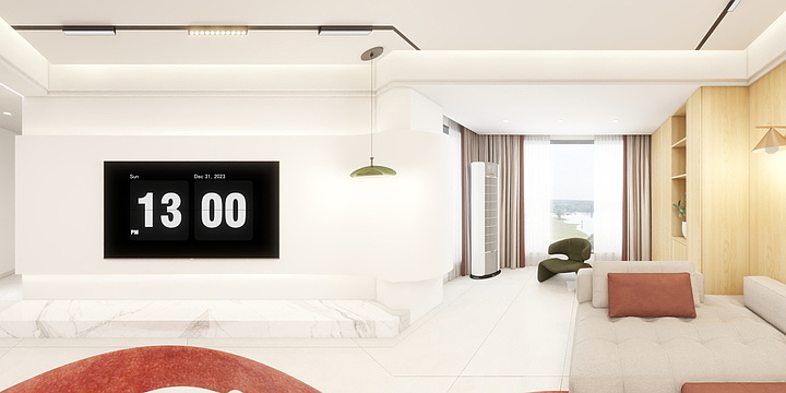 皮老师易理设计-聚龙九号6栋付总效果-装修设计方案