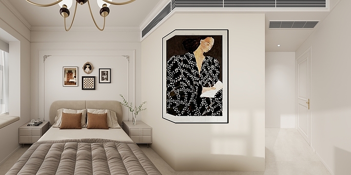 设计师顾建海-法式奶油风-瓷砖-装修设计方案