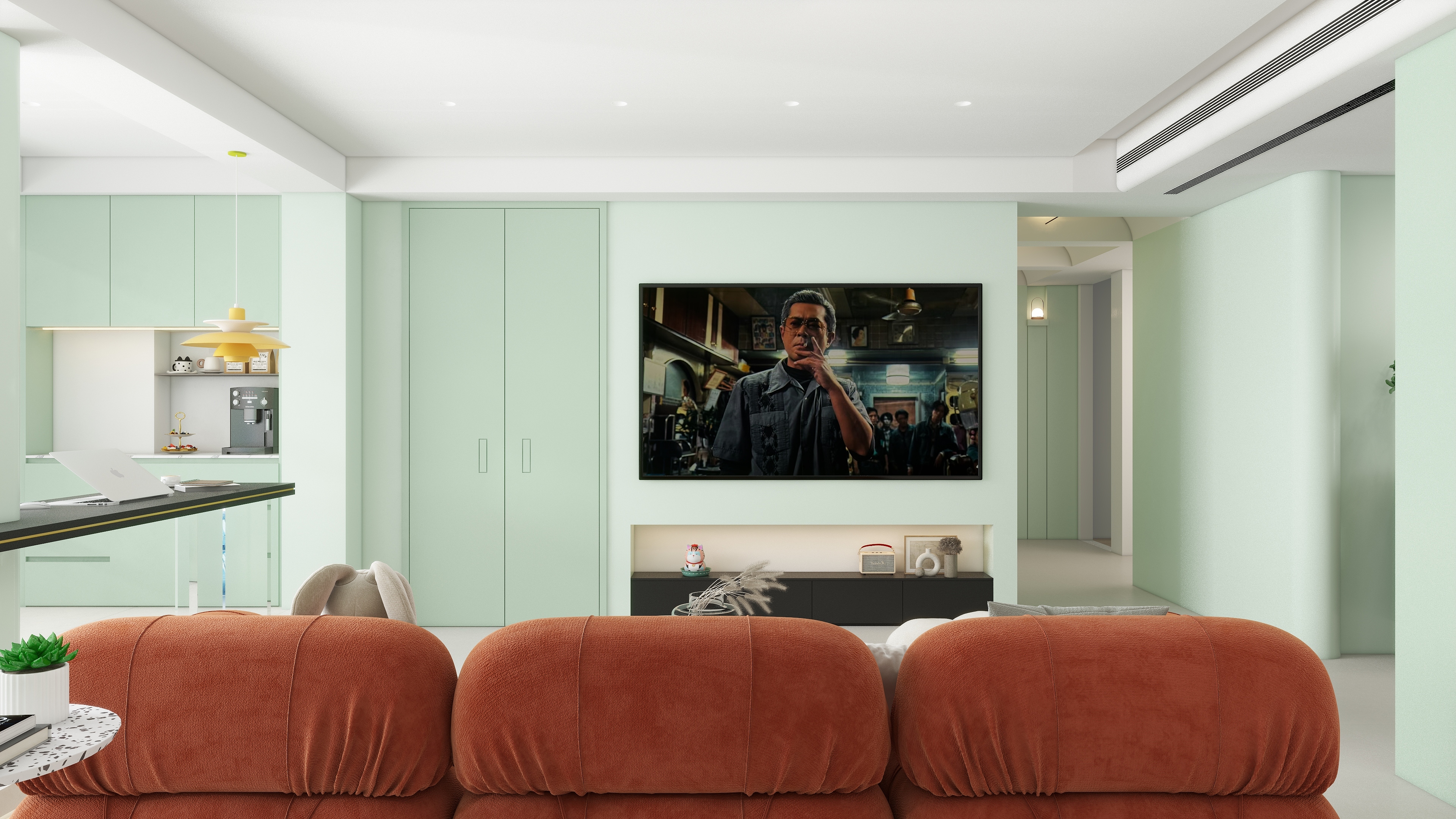 FY-Design-清新淡雅 I 薄荷之境-装修设计方案