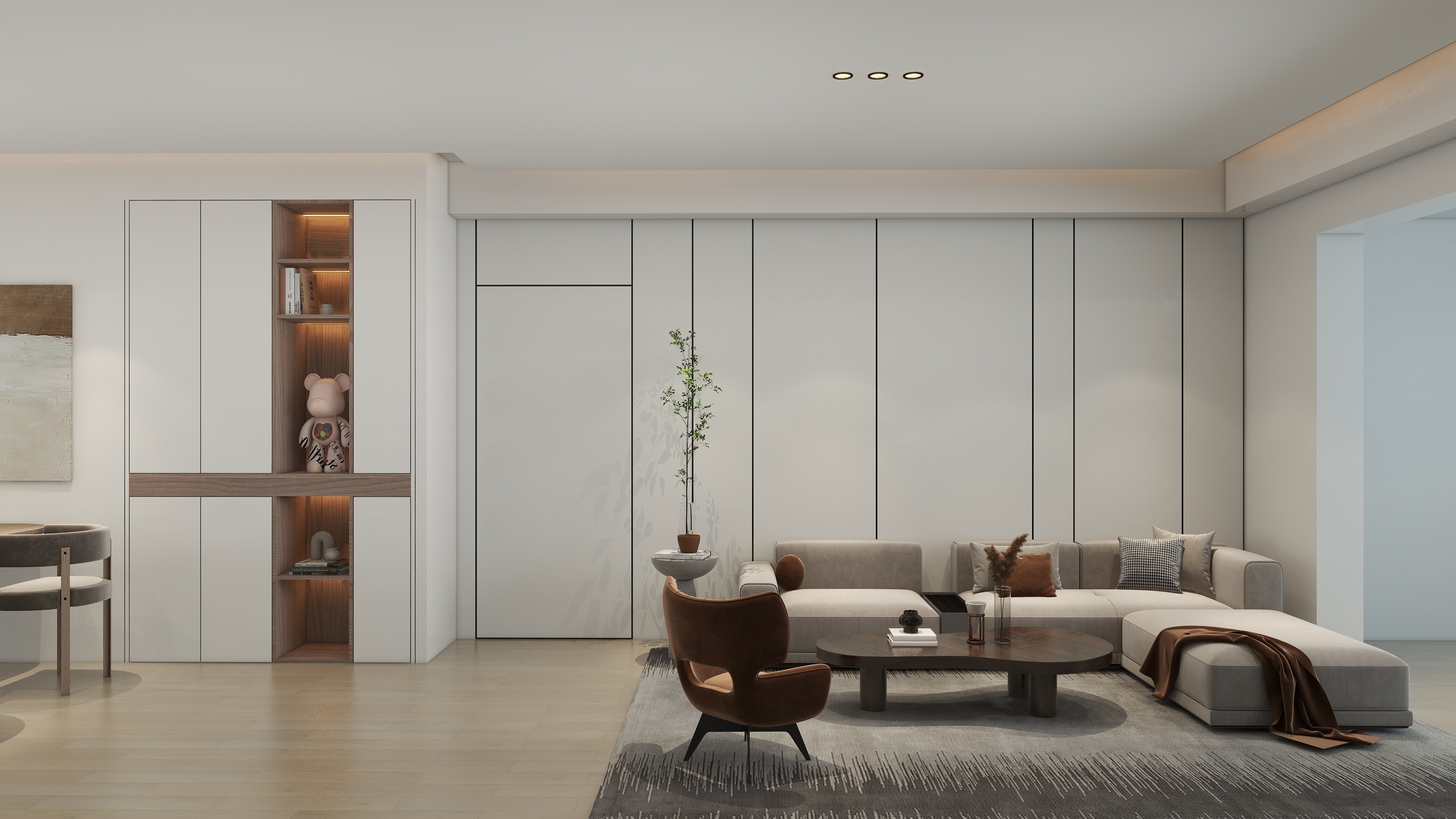 大金空调官方-简境-纯净生活的美学之旅-150㎡原木简约风装修效果图