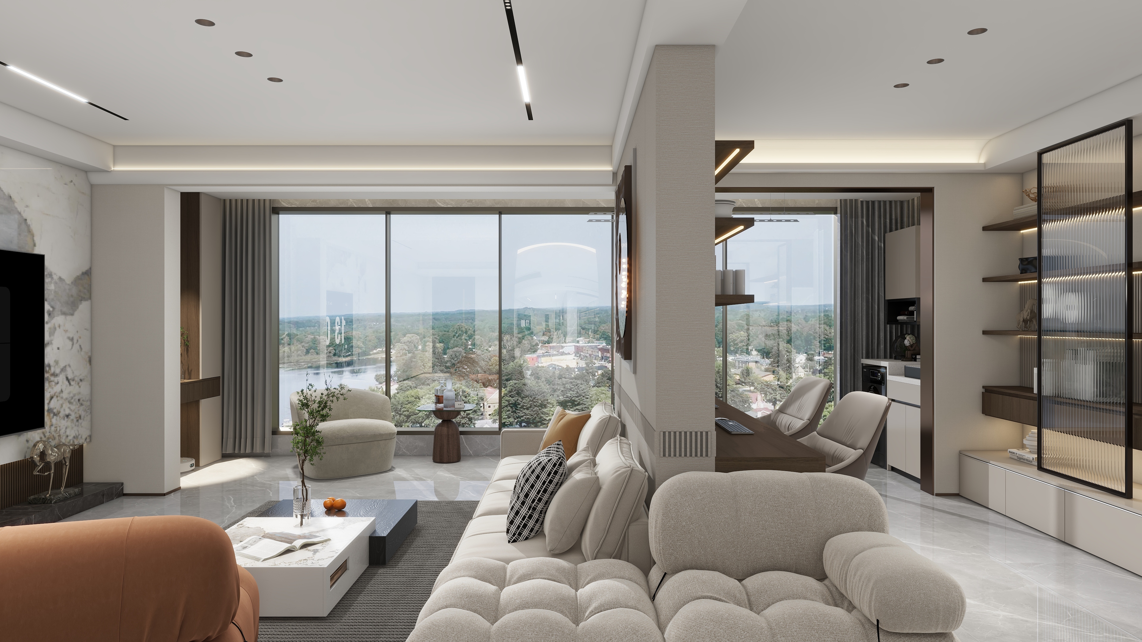 单县顶固店1-观澜城样板间136㎡，-装修设计方案