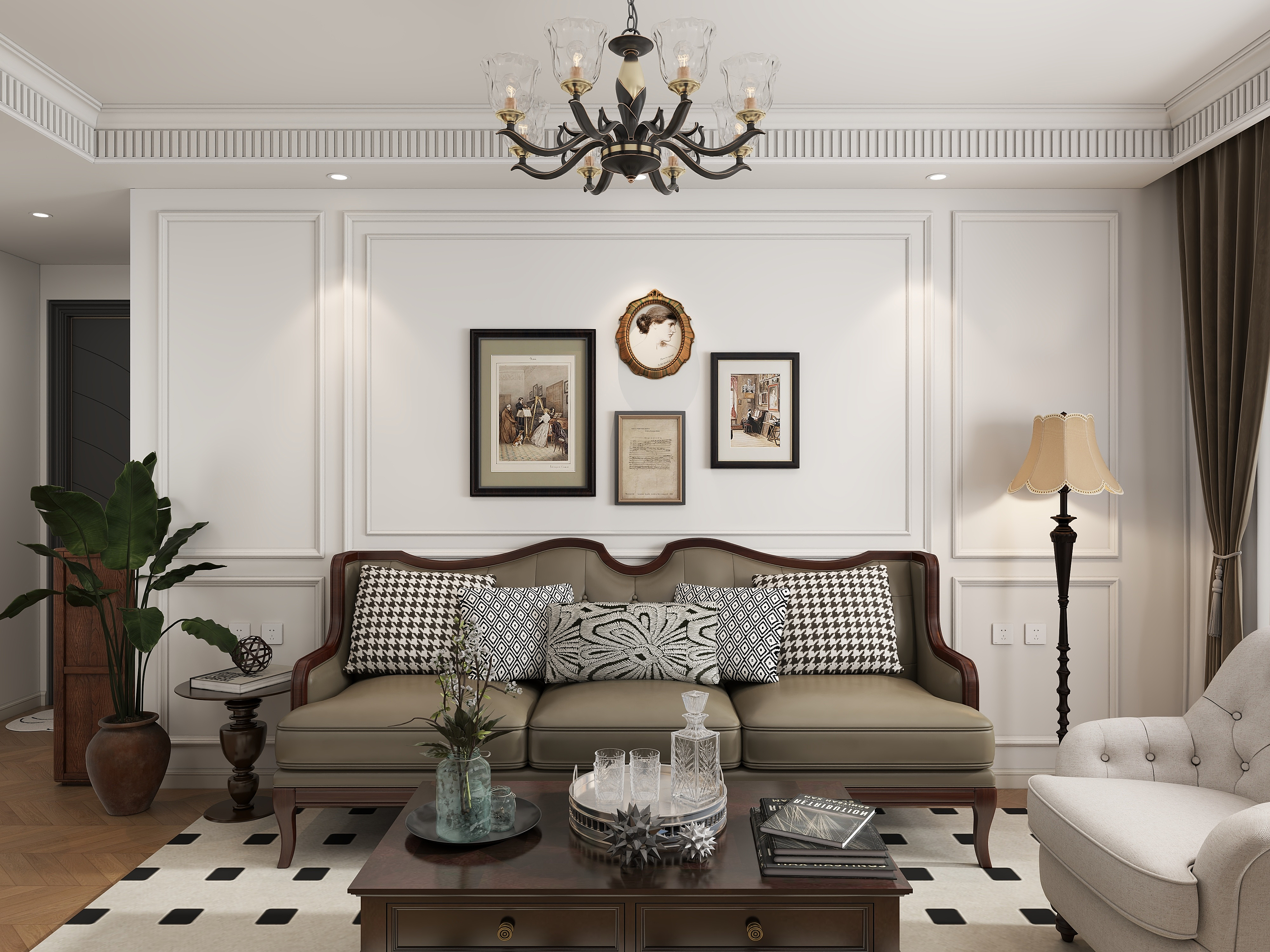 古塘装饰-美式76㎡-装修设计方案