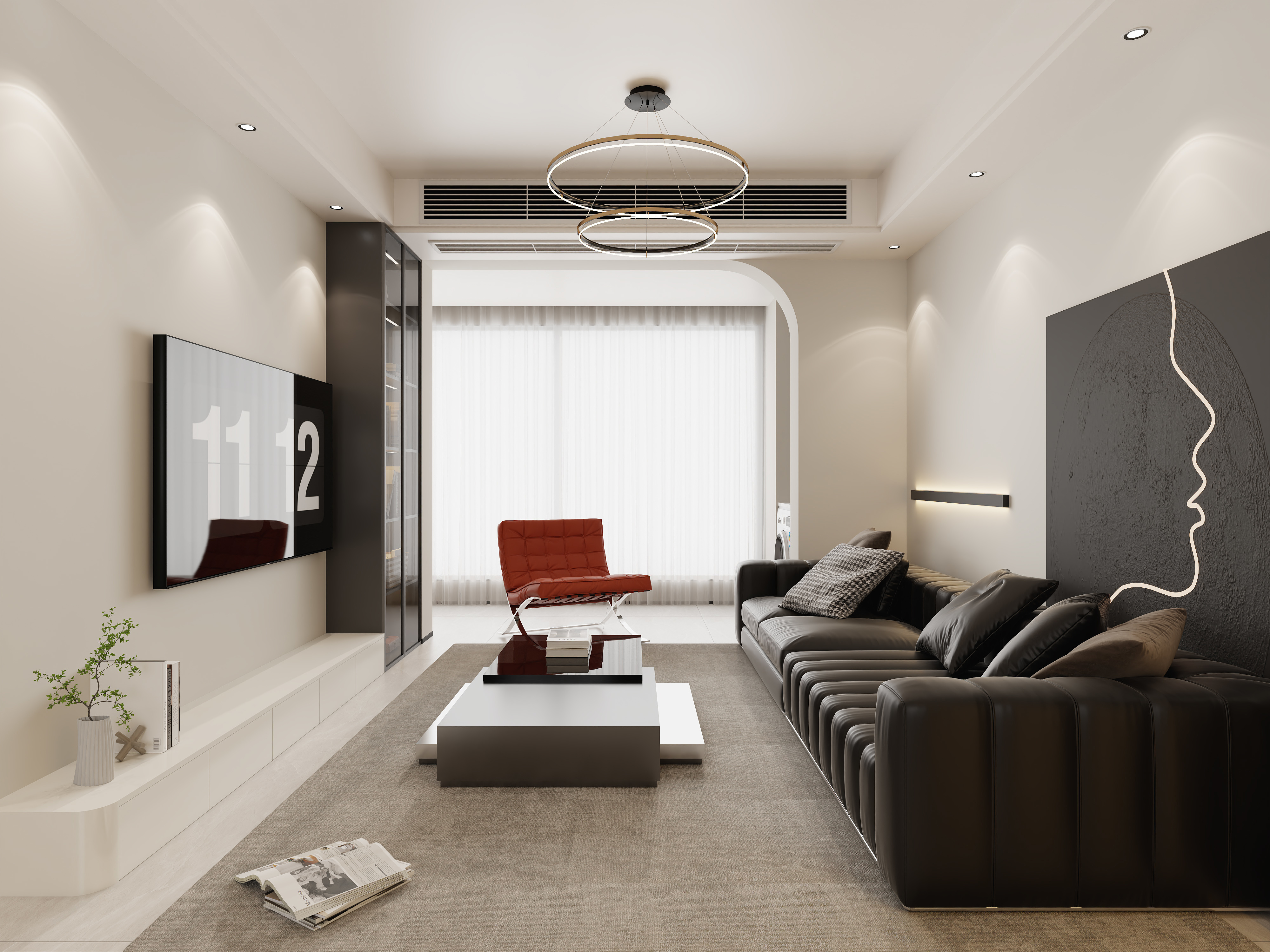 不ai画图-109㎡4室装修效果图