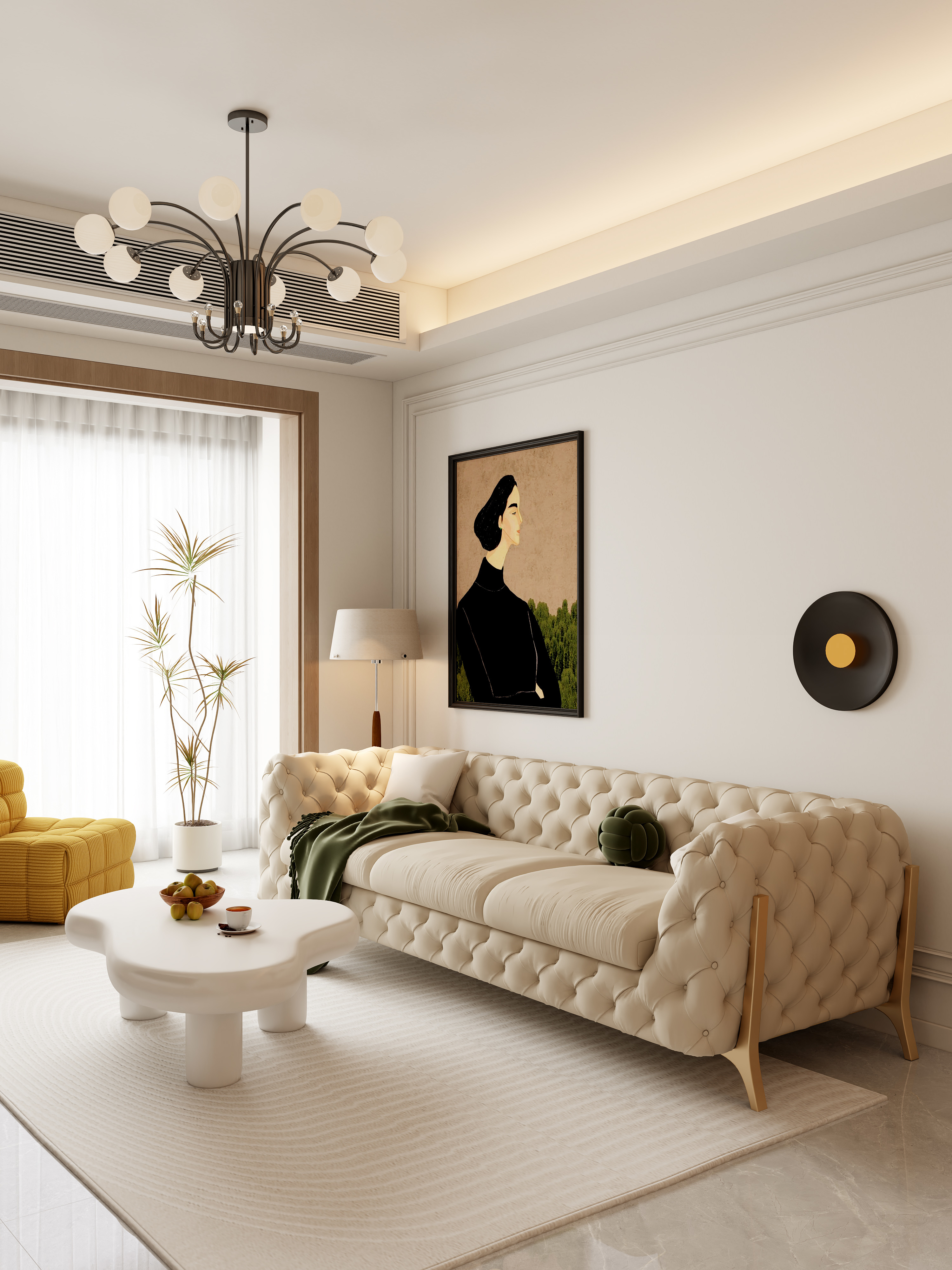 有点设计事务所-越秀星航97㎡装修效果图