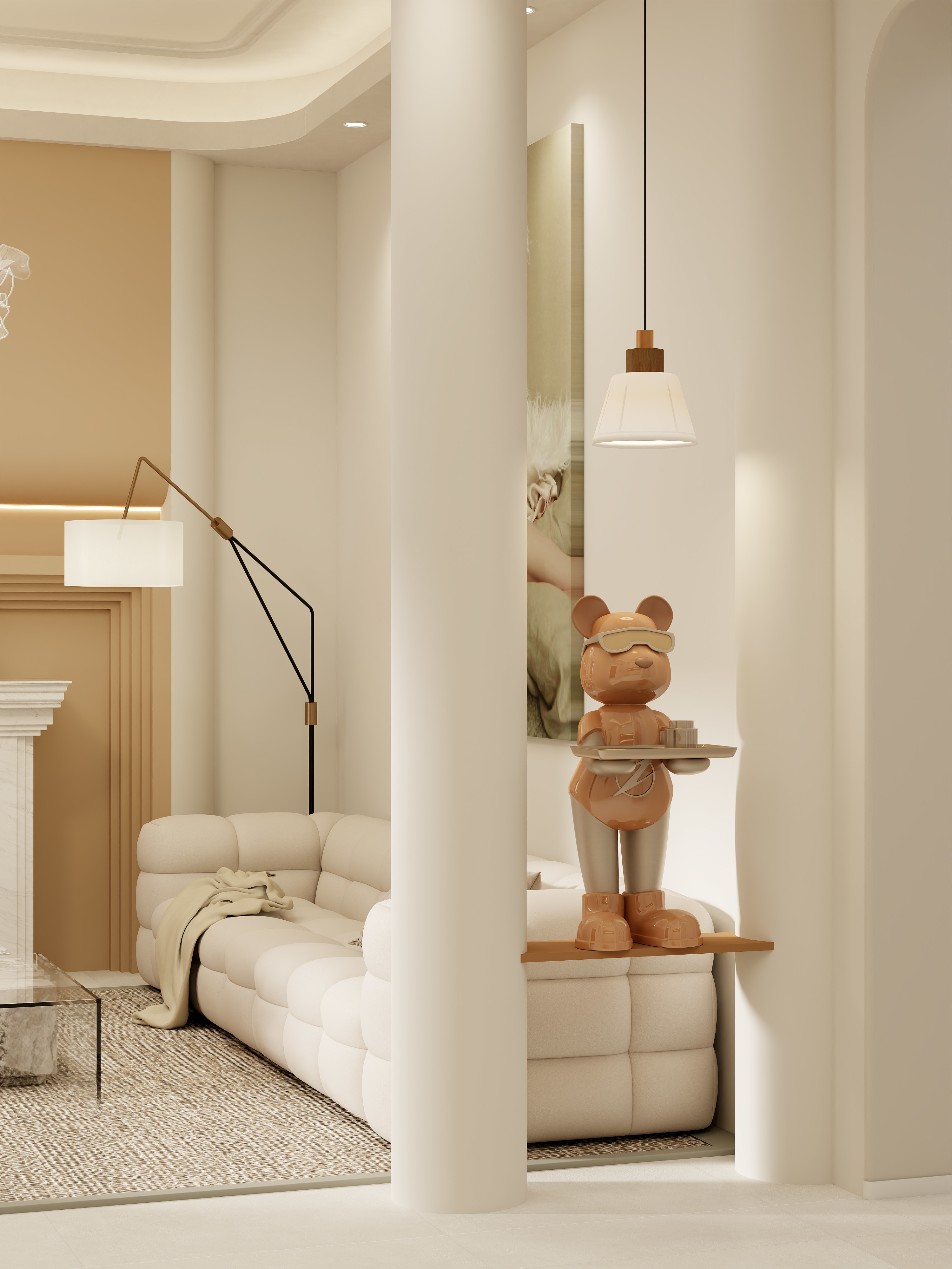 壹诺设计工作室-奶油风装修效果图