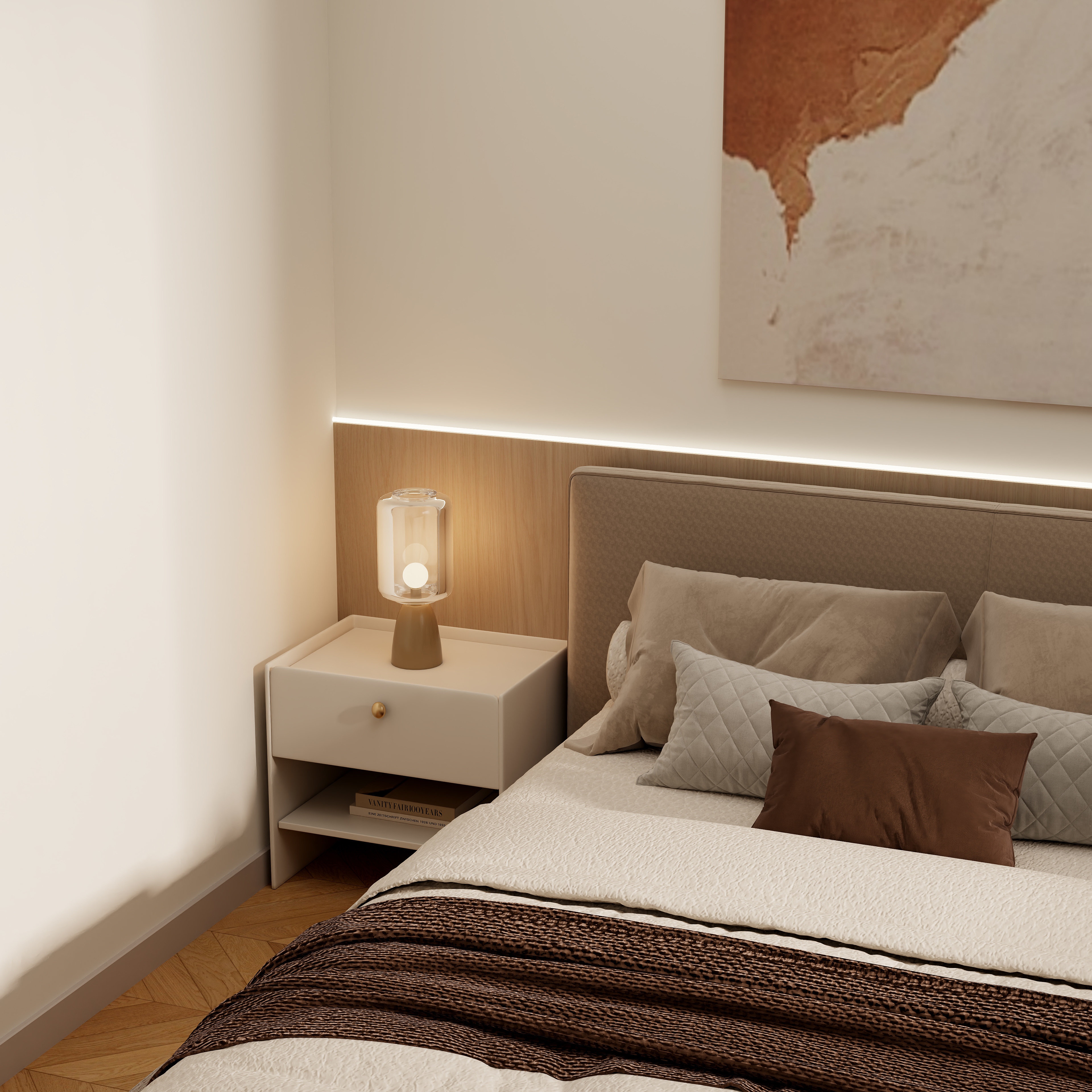 壹诺设计工作室-奶油风装修效果图