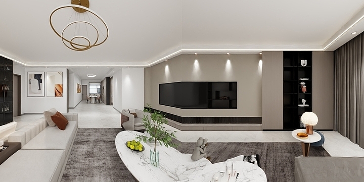 阿震-泉民华府-装修设计方案