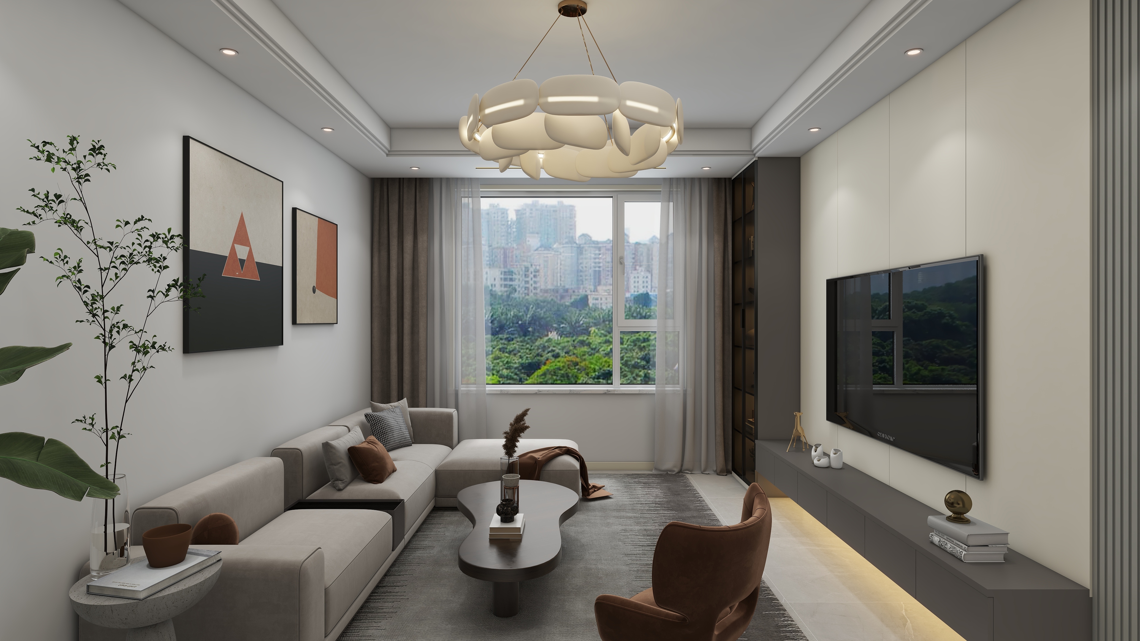 环宇0315-85㎡3室装修效果图