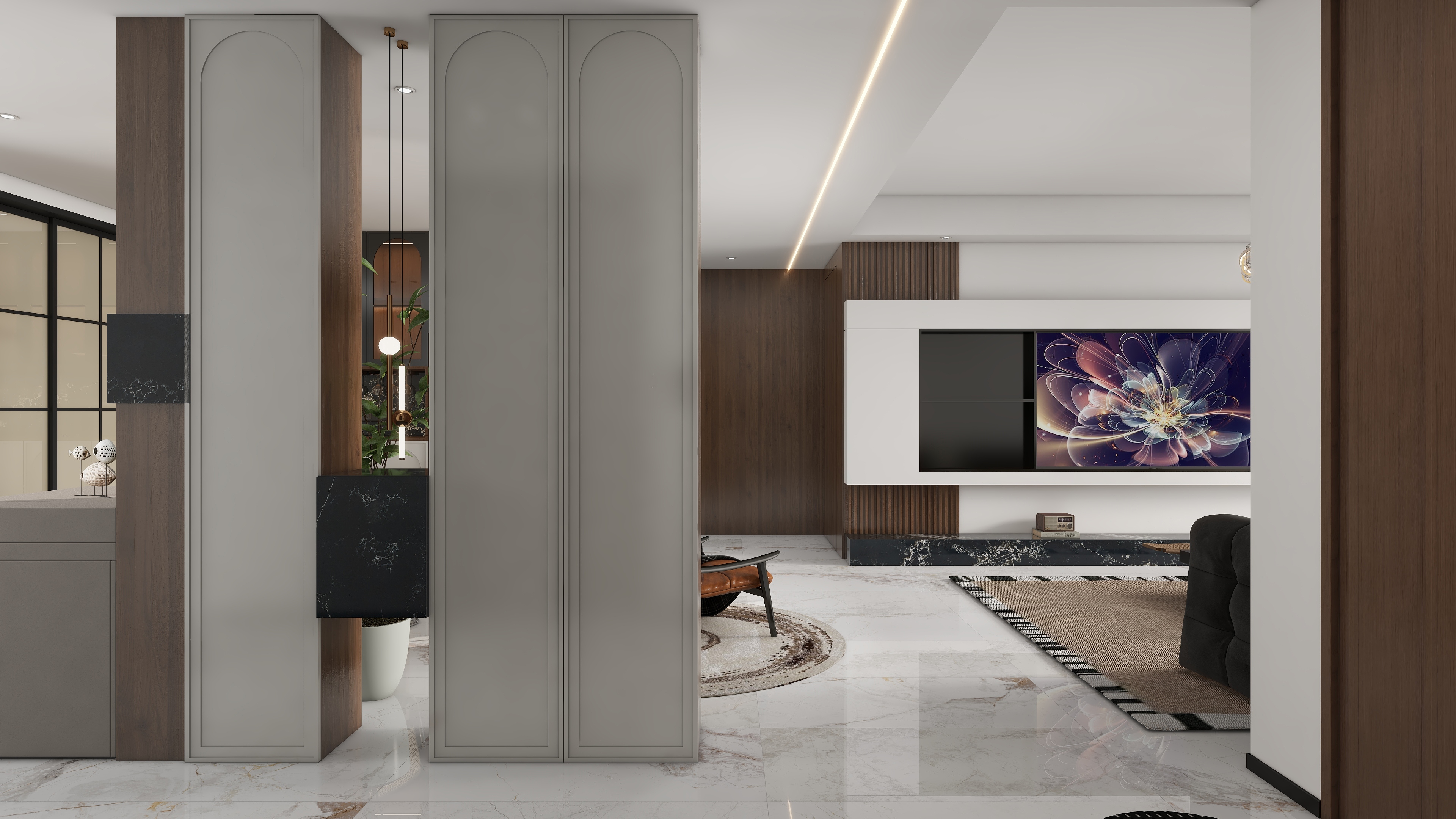 FW..-信华城137㎡1室-装修设计方案