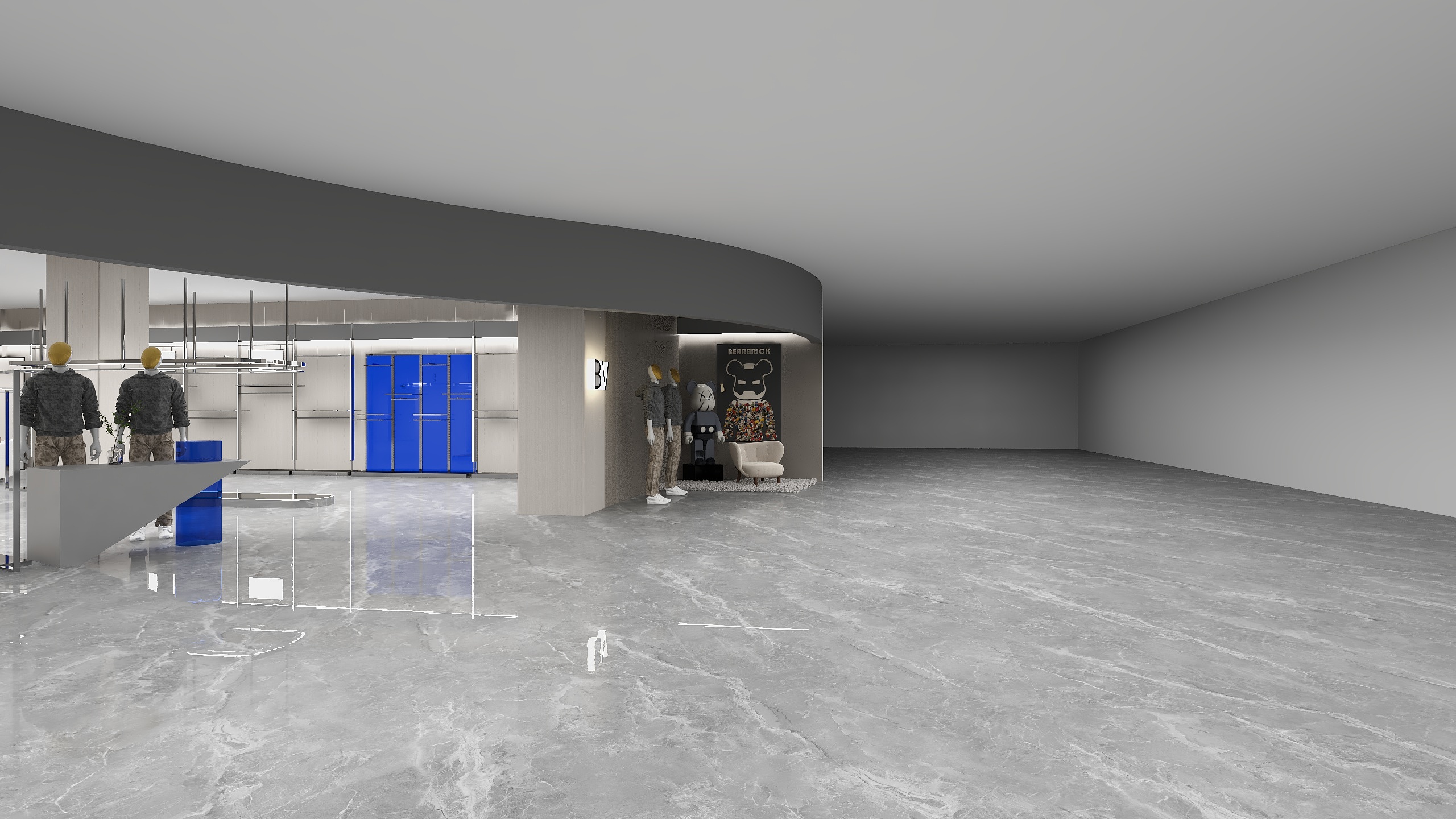 鑫源服装道具-威邦男装装修效果图