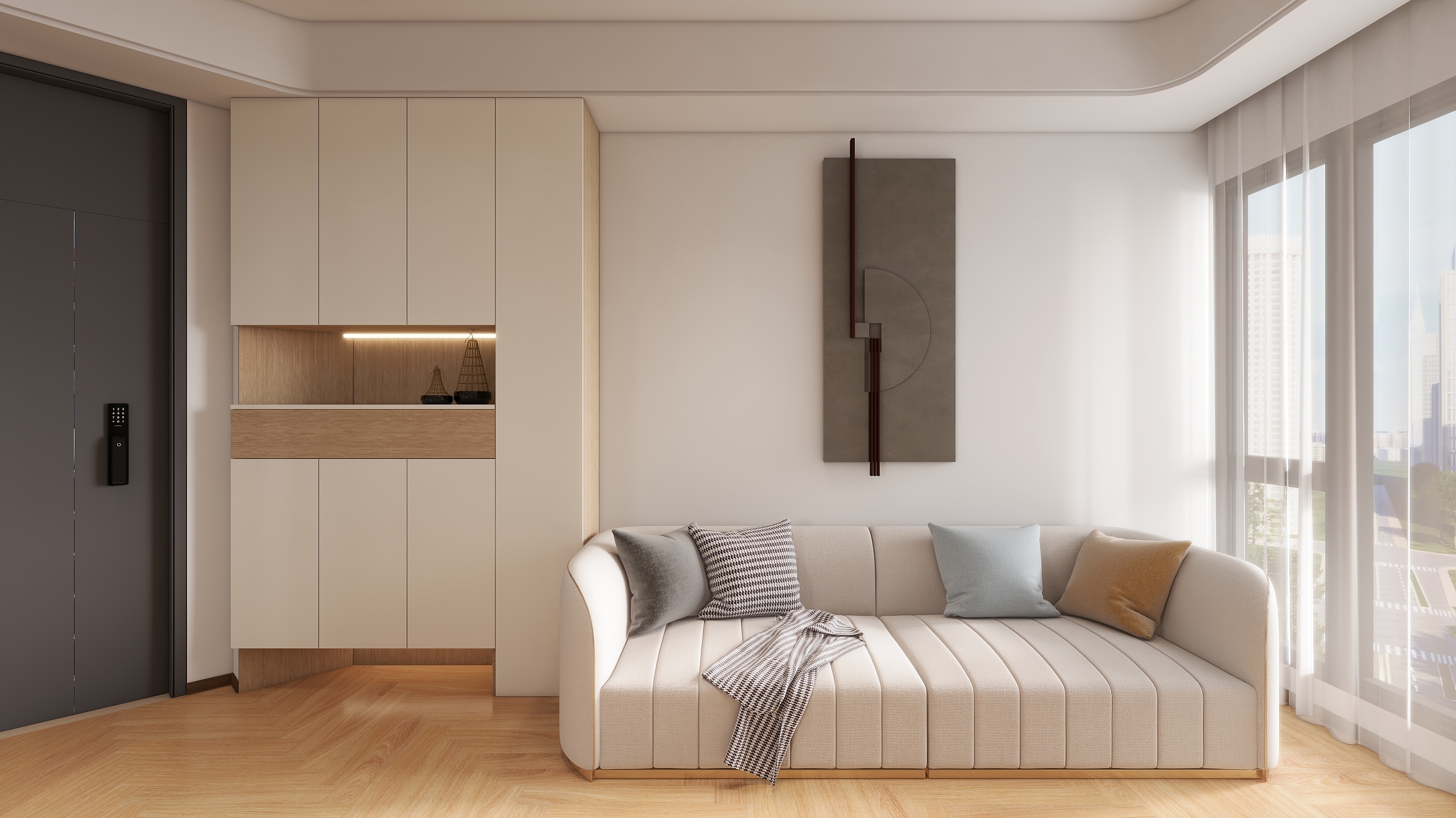 李康贵-原木风62㎡两室-装修设计方案