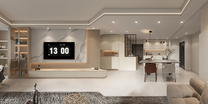 高维普-美奂印象-客户李伟哥平面方案-装修设计方案