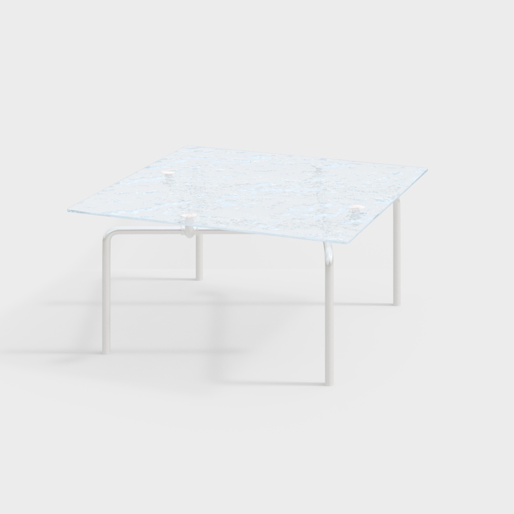 Cassina QUADRATO Glass Dining table3D模型