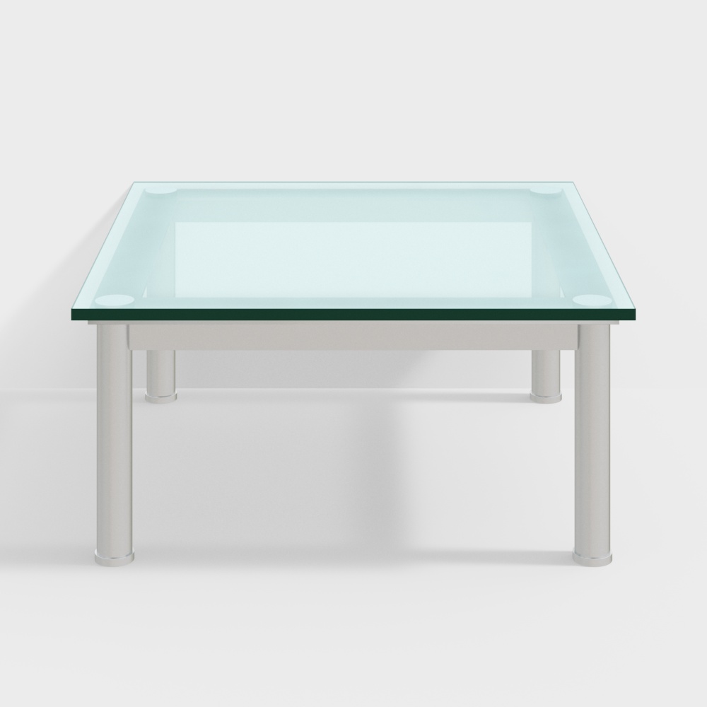 Cassina  TABLE EN TUBE Blue glass end table3D模型